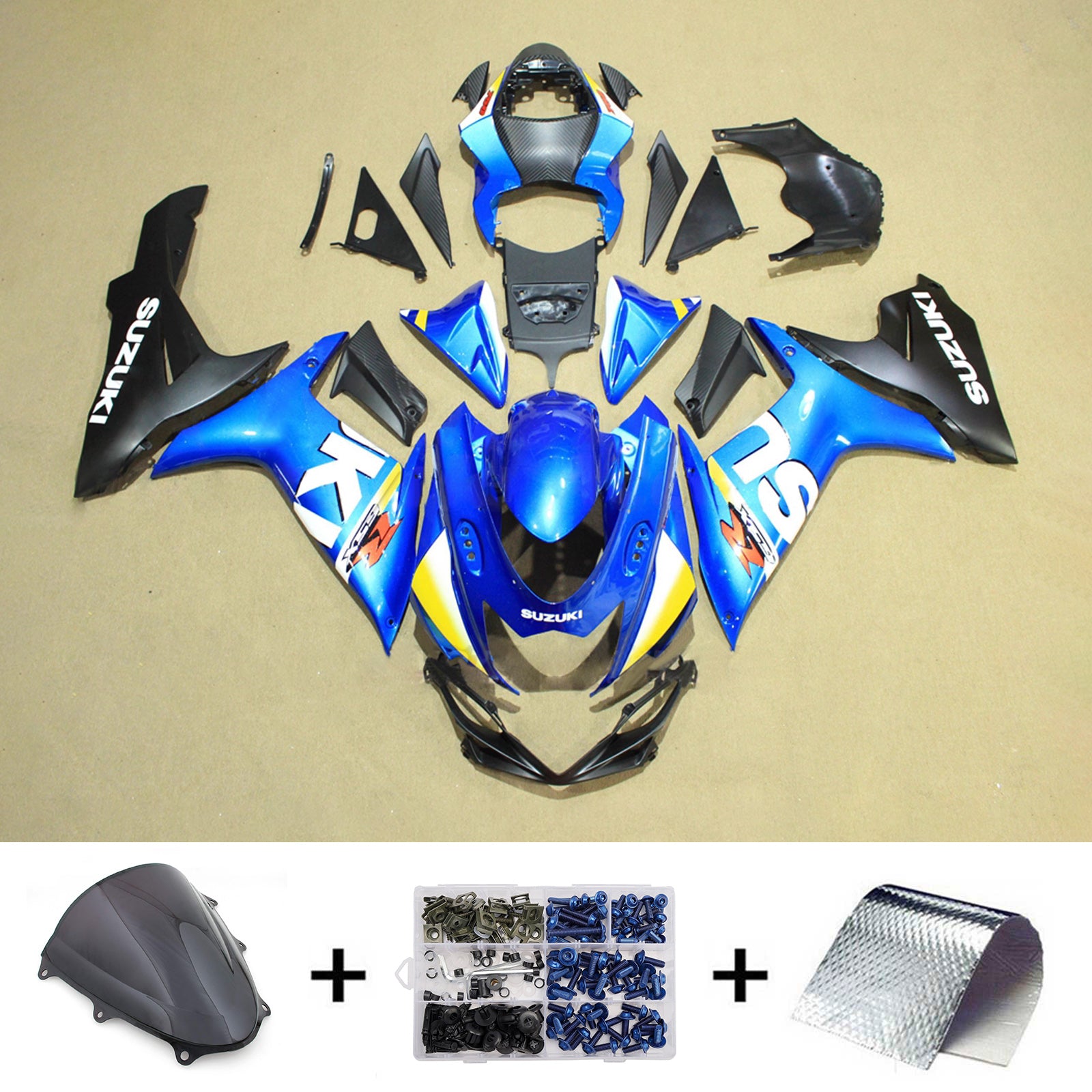 Injection Fairing Kit Bodywork Plastic ABS For Suzuki GSXR 600/750 2011-2026 K11