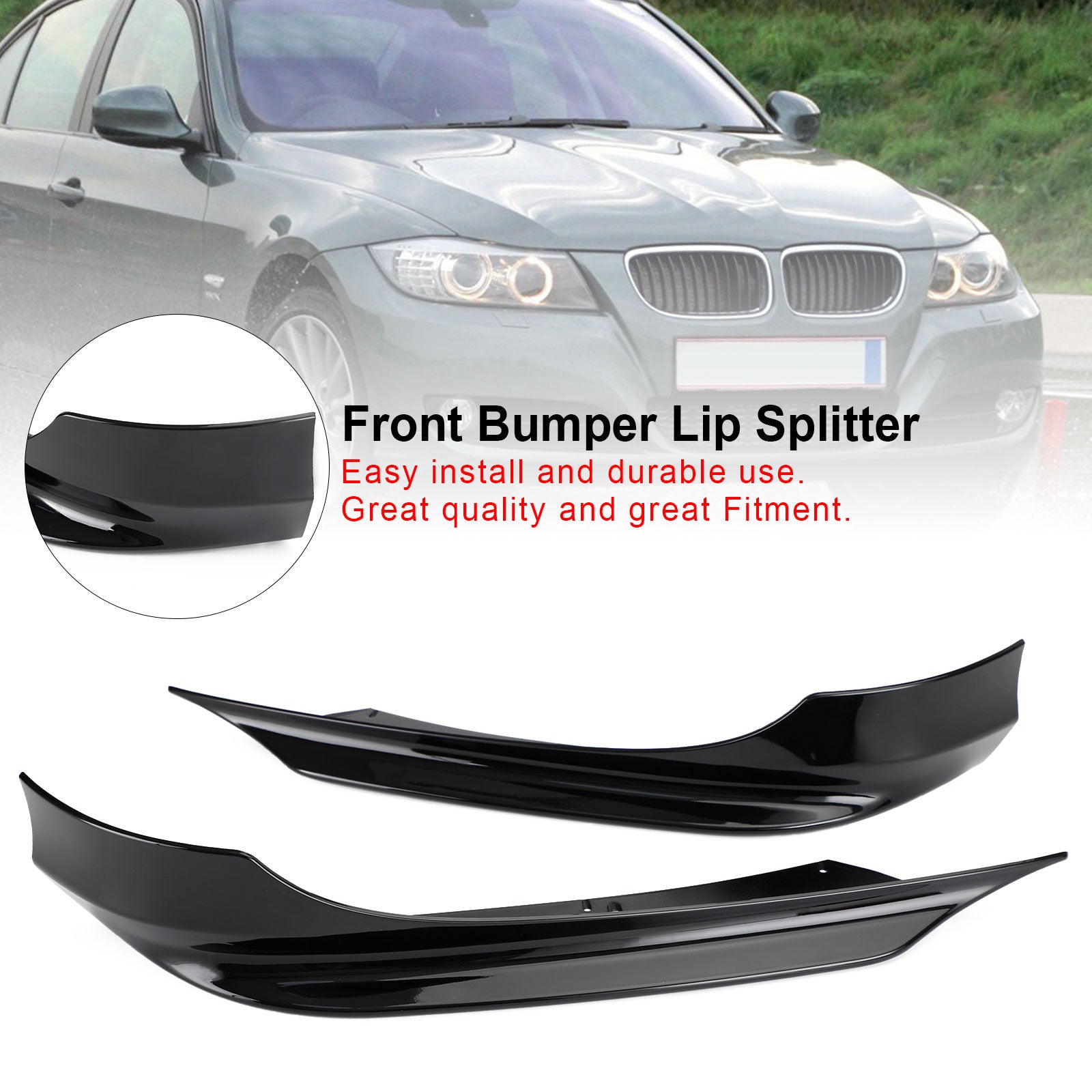 2008-2012 BMW 3 Series E90 LCI PP Front Bumper Lip Splitter Spoiler