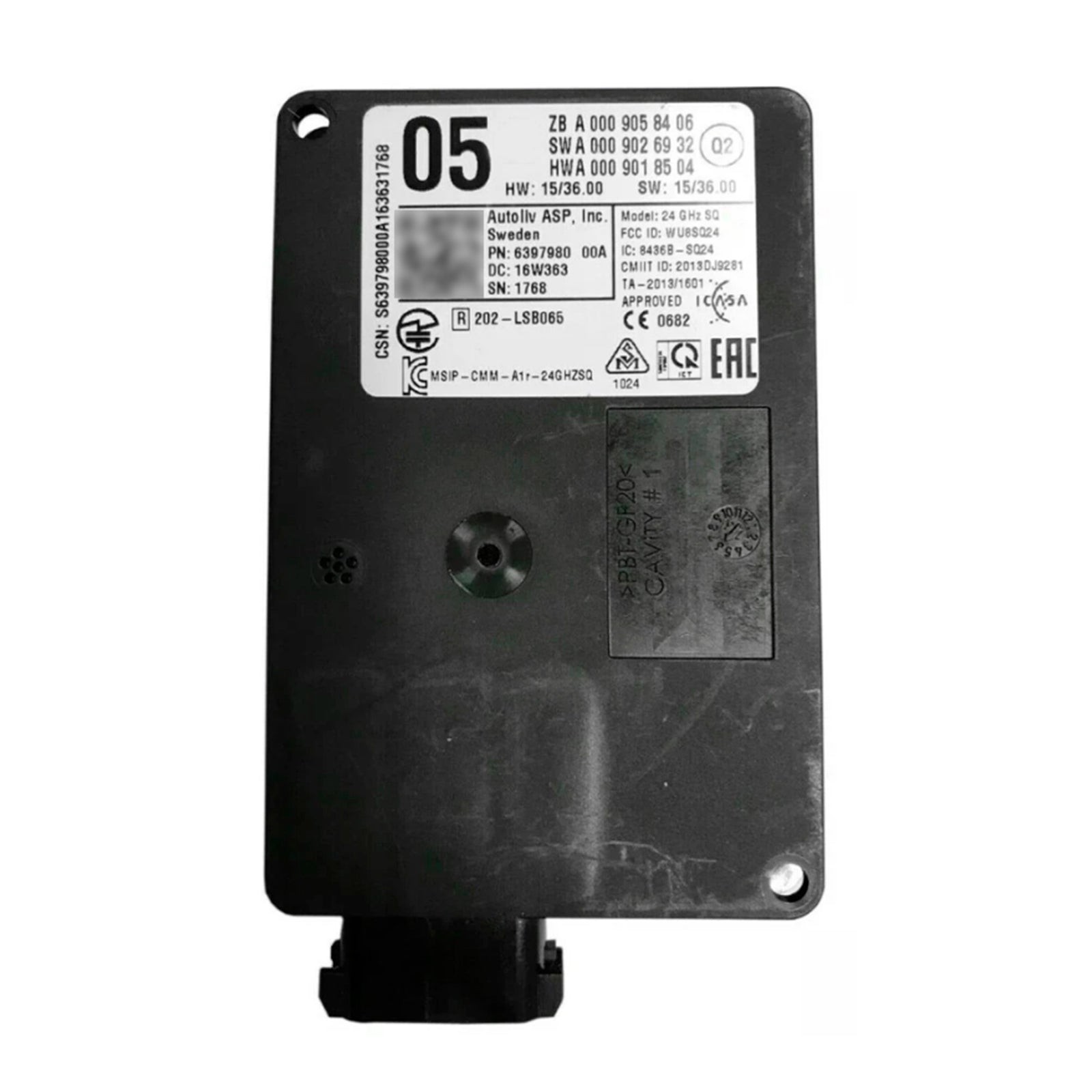 2014-2016 Mercedes W222 Främre radarsensorns styrenhet A0009058406