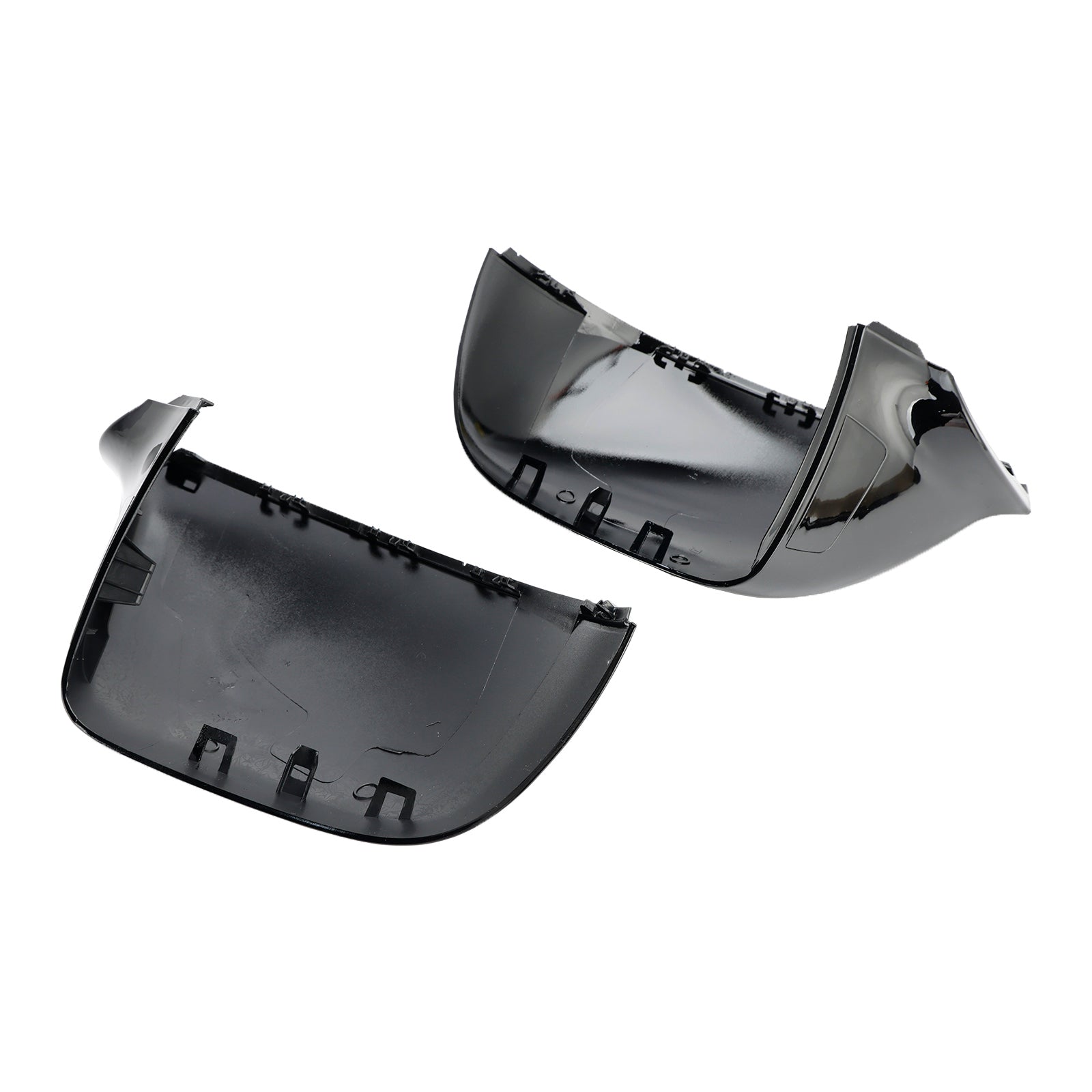 2010-2015 VW T5 Transporter Caravelle Multivan Gloss Black Wing Door Mirror Cover Caps vänster+höger