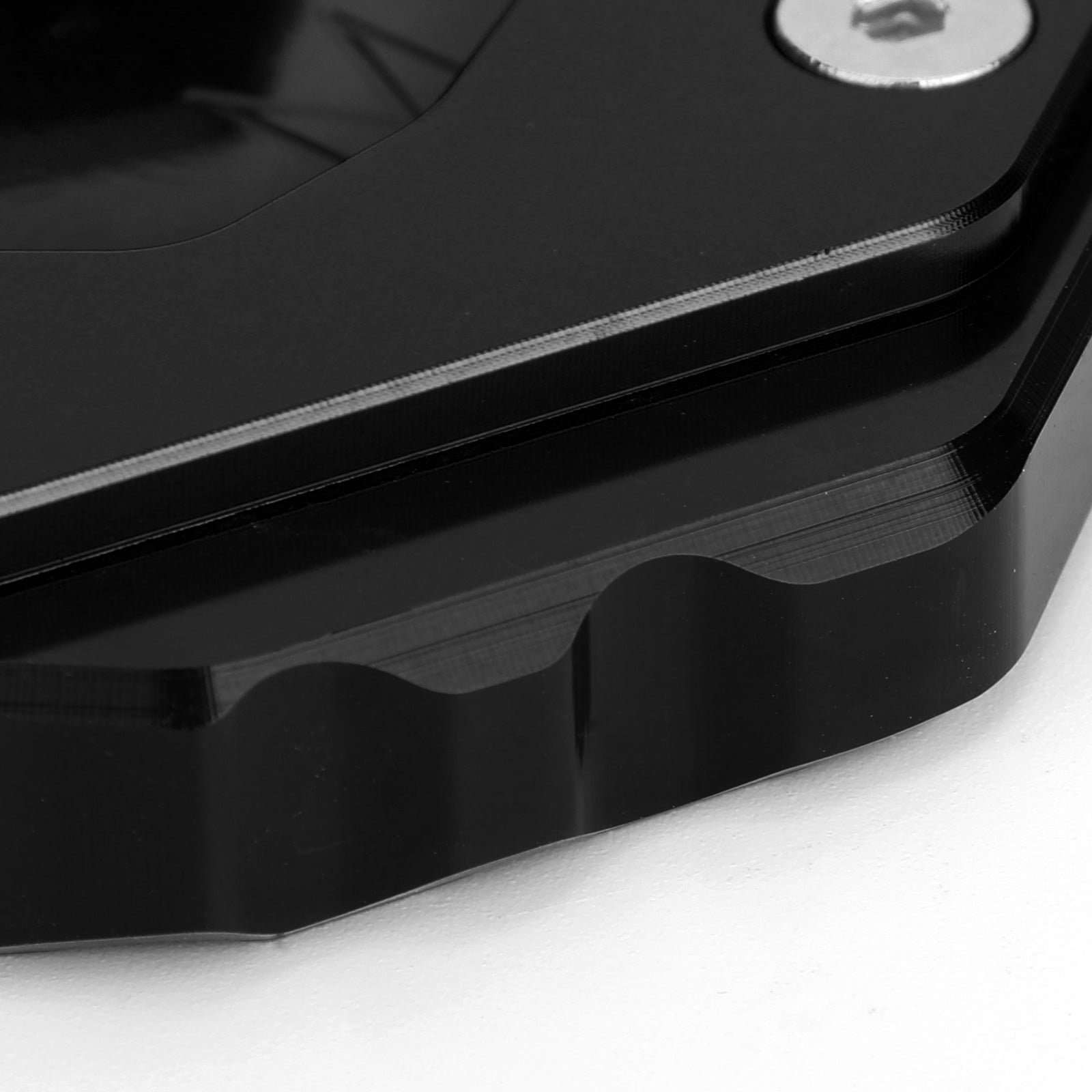 Placa ampliadora de soporte lateral para Yamaha MT-07 FZ-07, color negro
