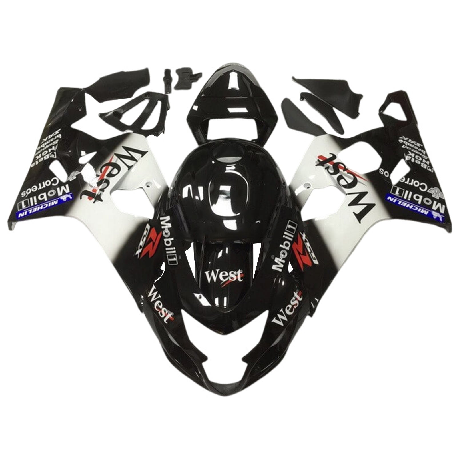 2004-2005 Suzuki GSXR 600/750 K4 Injektionsmässa Kit Bodywork Plastic ABS