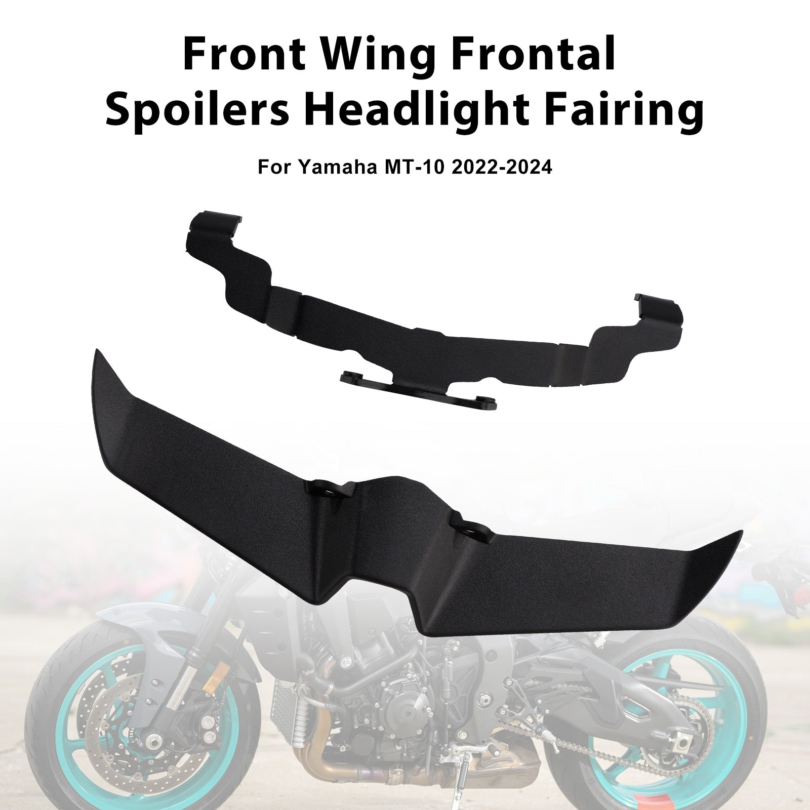 2022-2024 Yamaha MT-10 Front Wing Frontal Spoilers Strålkastarkåpa