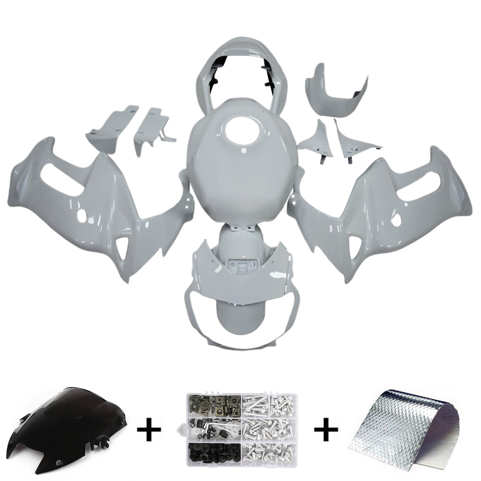 1997-2005 Honda VTR1000F Injektionsmässa Kit Bodywork Plastic ABS
