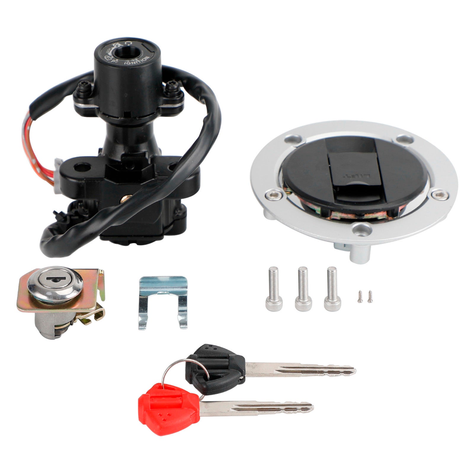 TÄNDNINGSLÅSNYCKELSATS MED BENSINTANKLOCK & SÄDELÅS FÖR SUZUKI GSXR1000 2007-2016