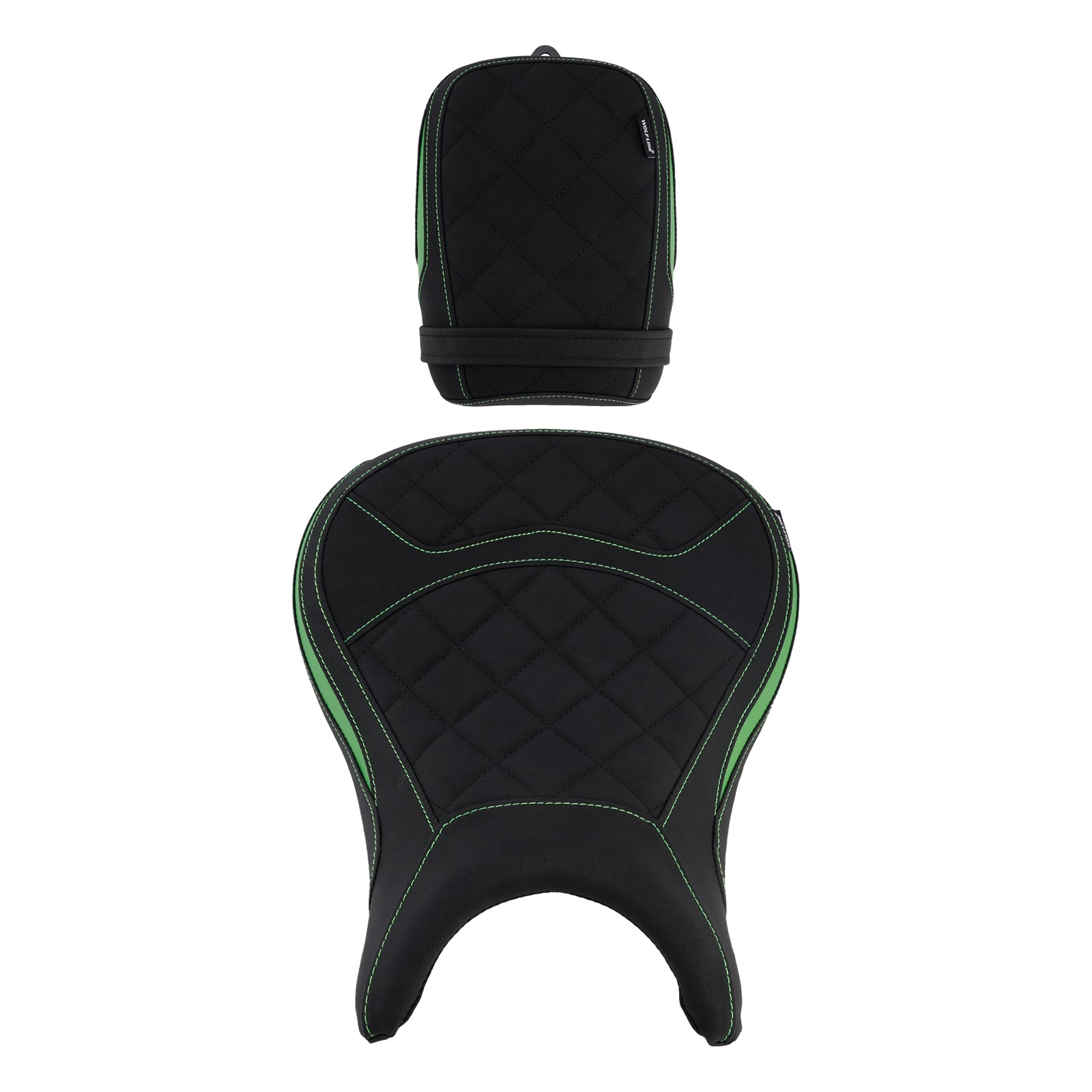 Driver&Passenger Seat Kit Rear Lower Green For Kawasaki Eliminator 500 24-25