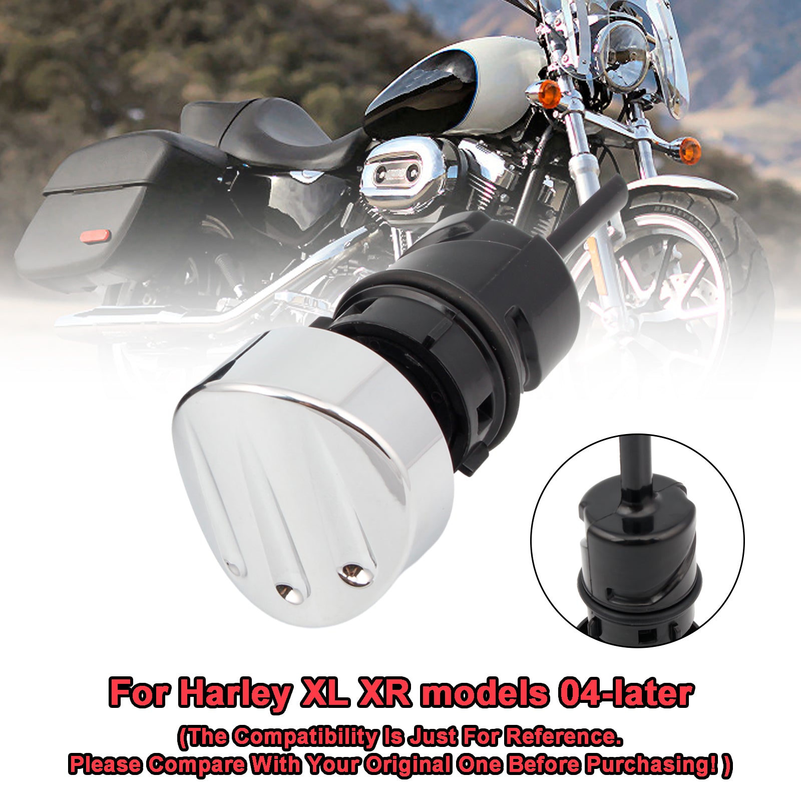 Zátka o ropnej mierke Tank Cap pre Sportster XL883 XL1200 2004-2016