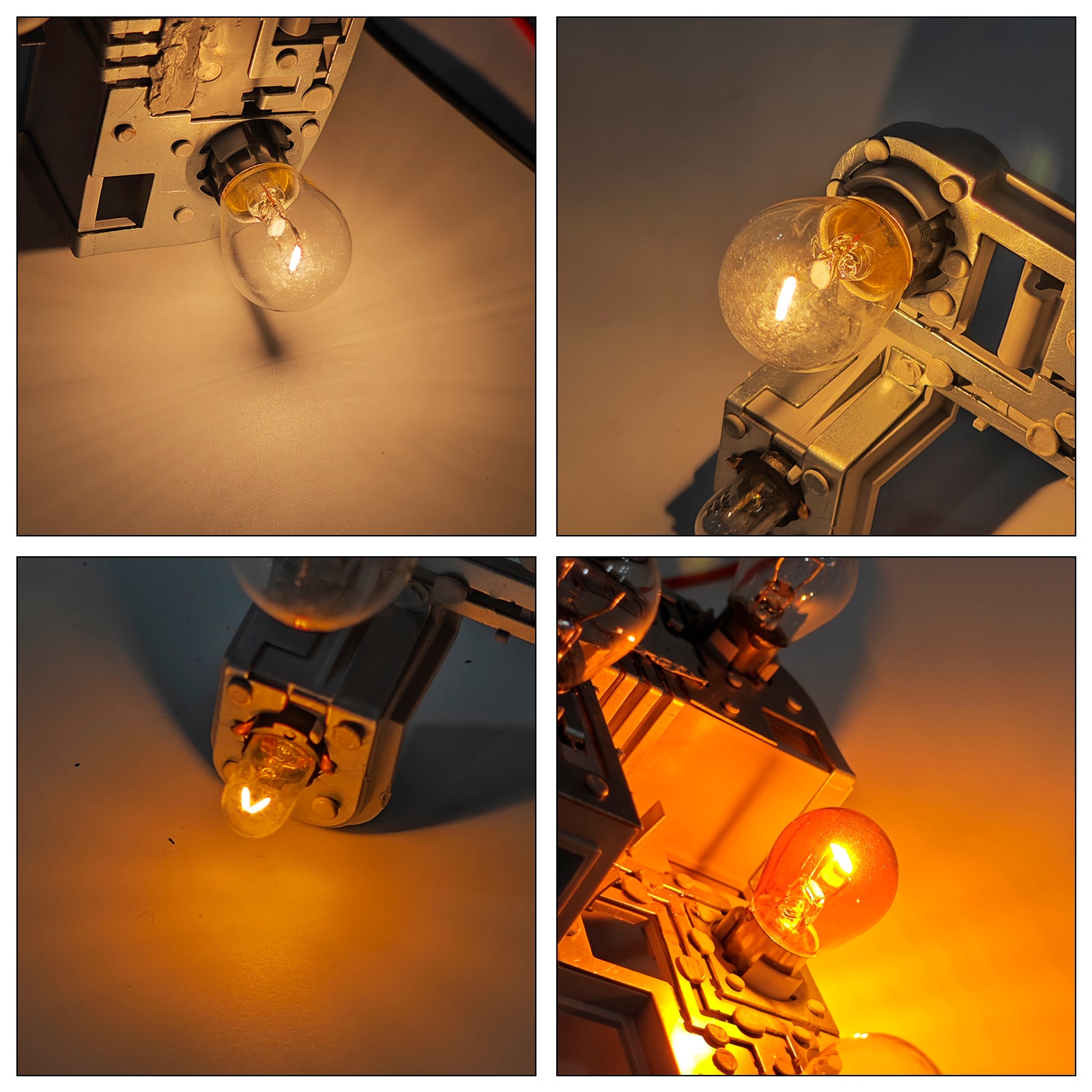 2007-2010 Mercedes W204 C-Klass vänster+höger baklykta lamphållare med glödlampor