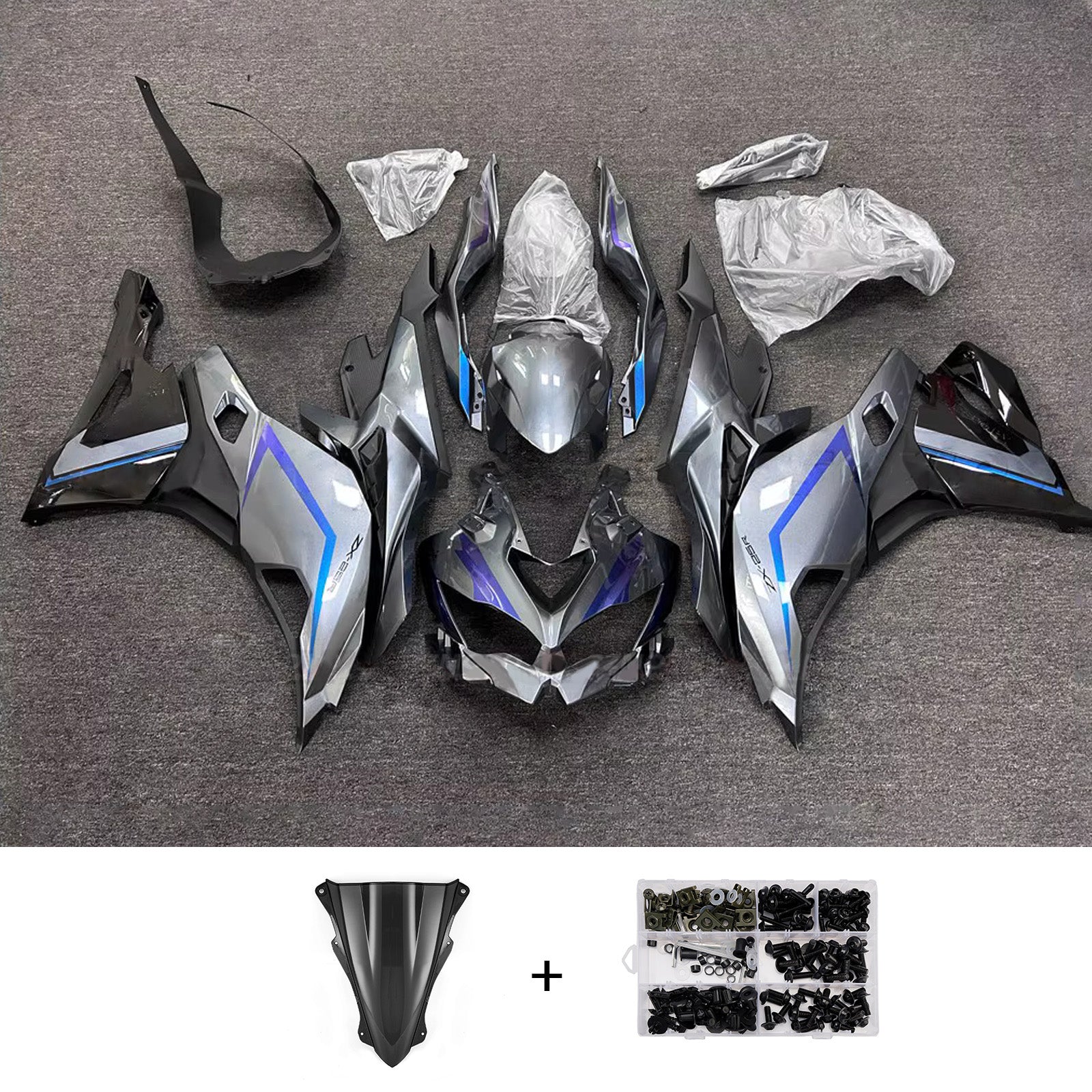 Injection Fairing Kit fit For Kawasaki Ninja ZX-25R ZX-4R ZX-4RR 2019-2025