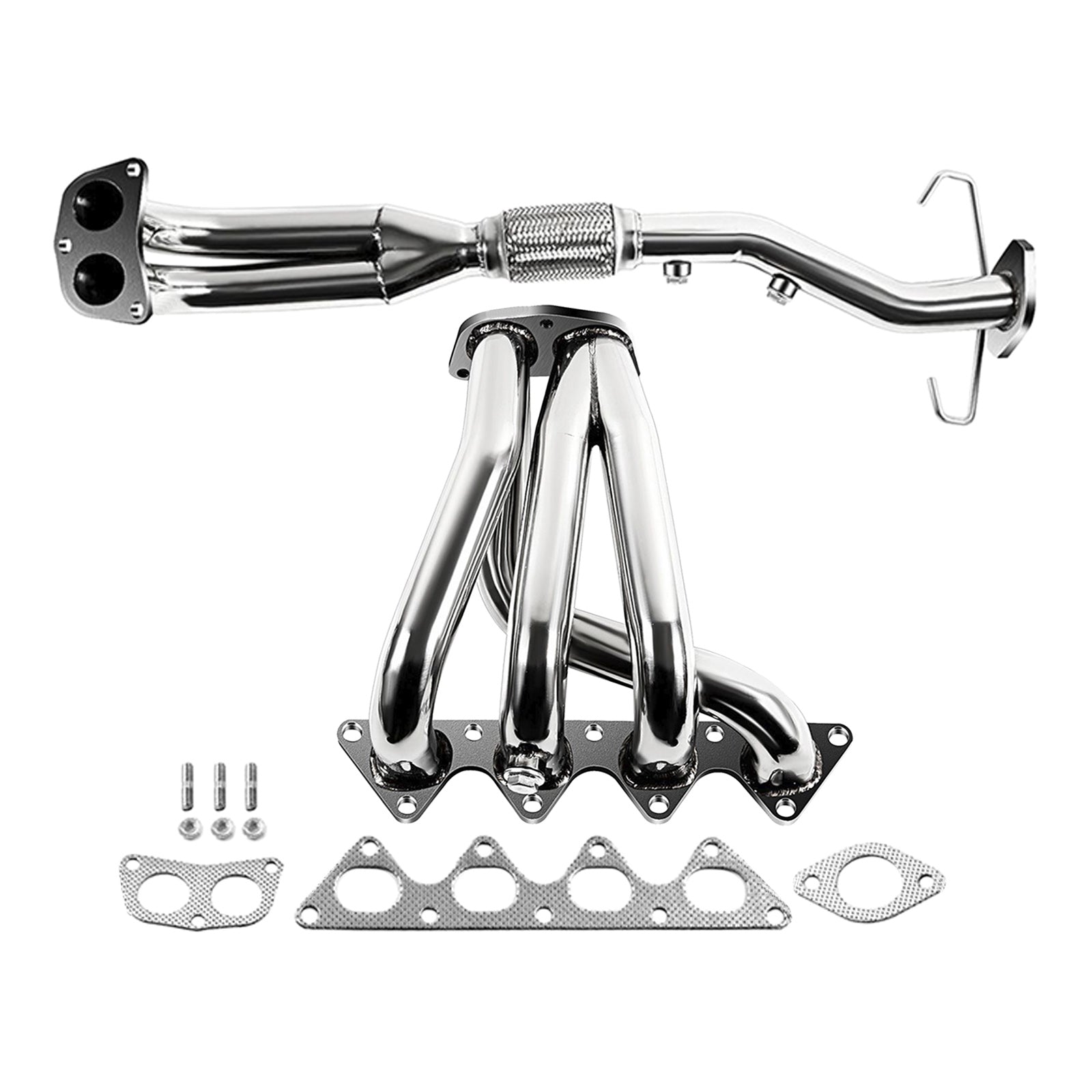 Stainless Steel Racing Exhaust Header Manifold Fit Mitsubishi Lancer 2002-2007