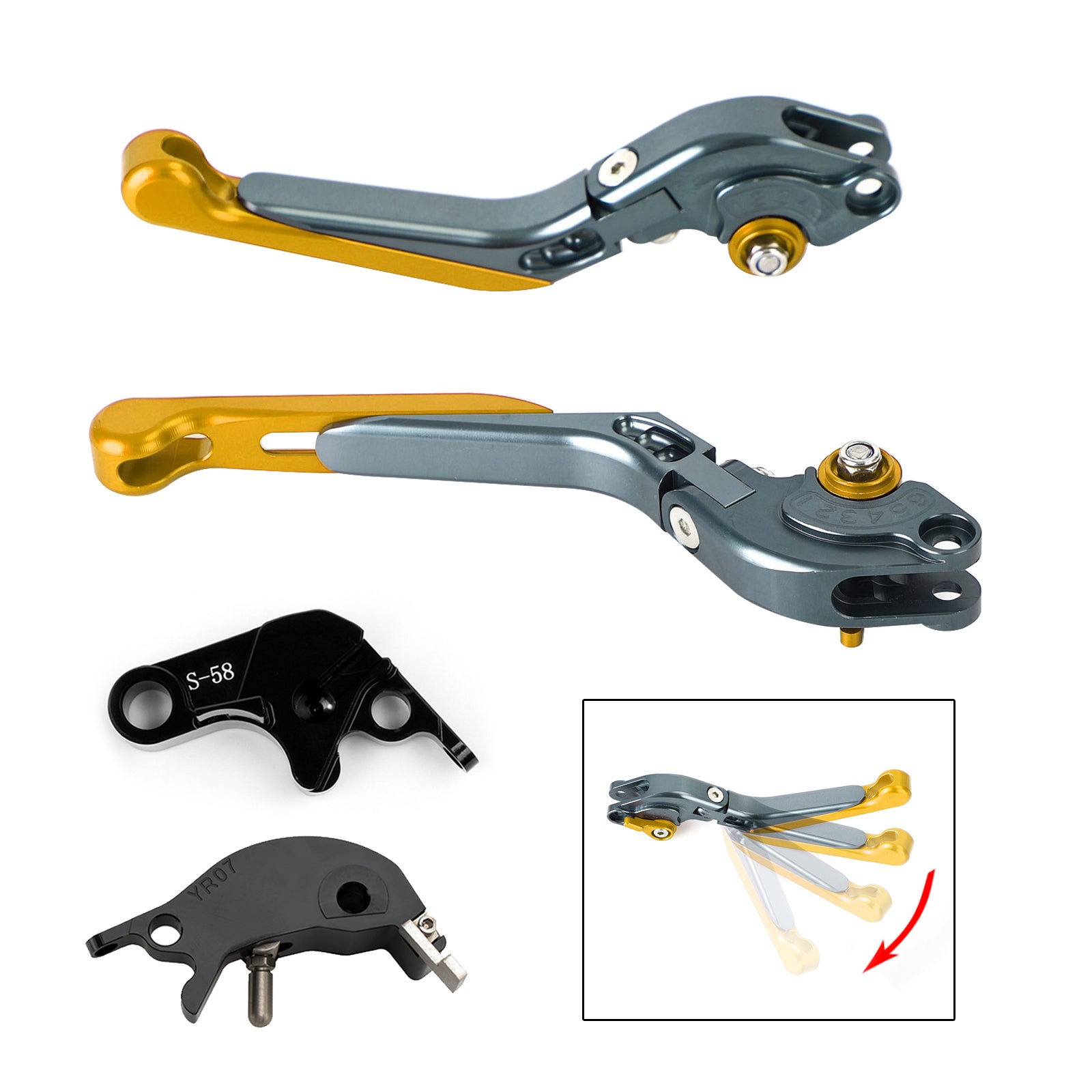 2022-2023 YAMAHA YZF R7 MT-10/SP FZ-10/SP Palanca de freno de embrague ajustable