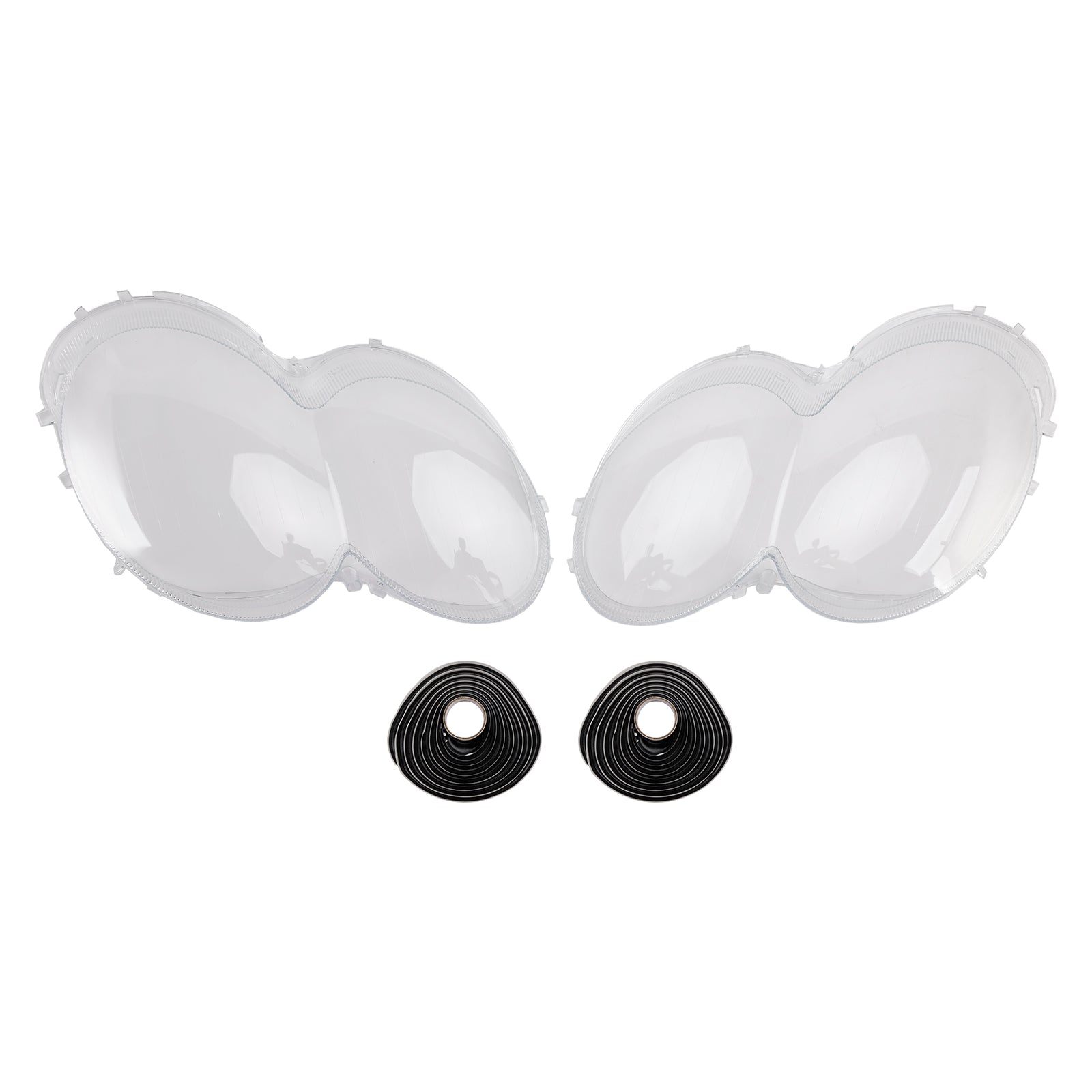 2003-2008 Benz W230/R230 SL500 SL600 2 stuks koplampbehuizing lenskap + lijm