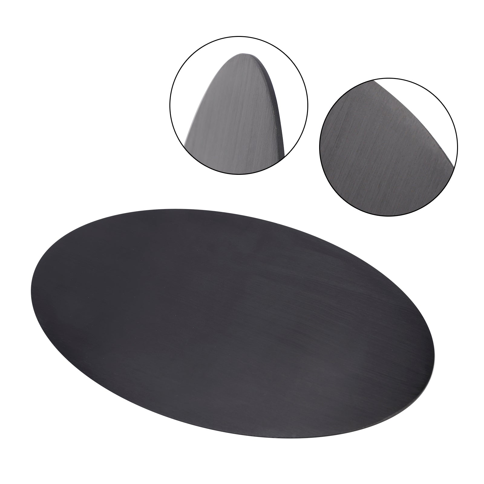 Plaque d'images en alliage en aluminium vierge ovale diy ajustement universel pour moto