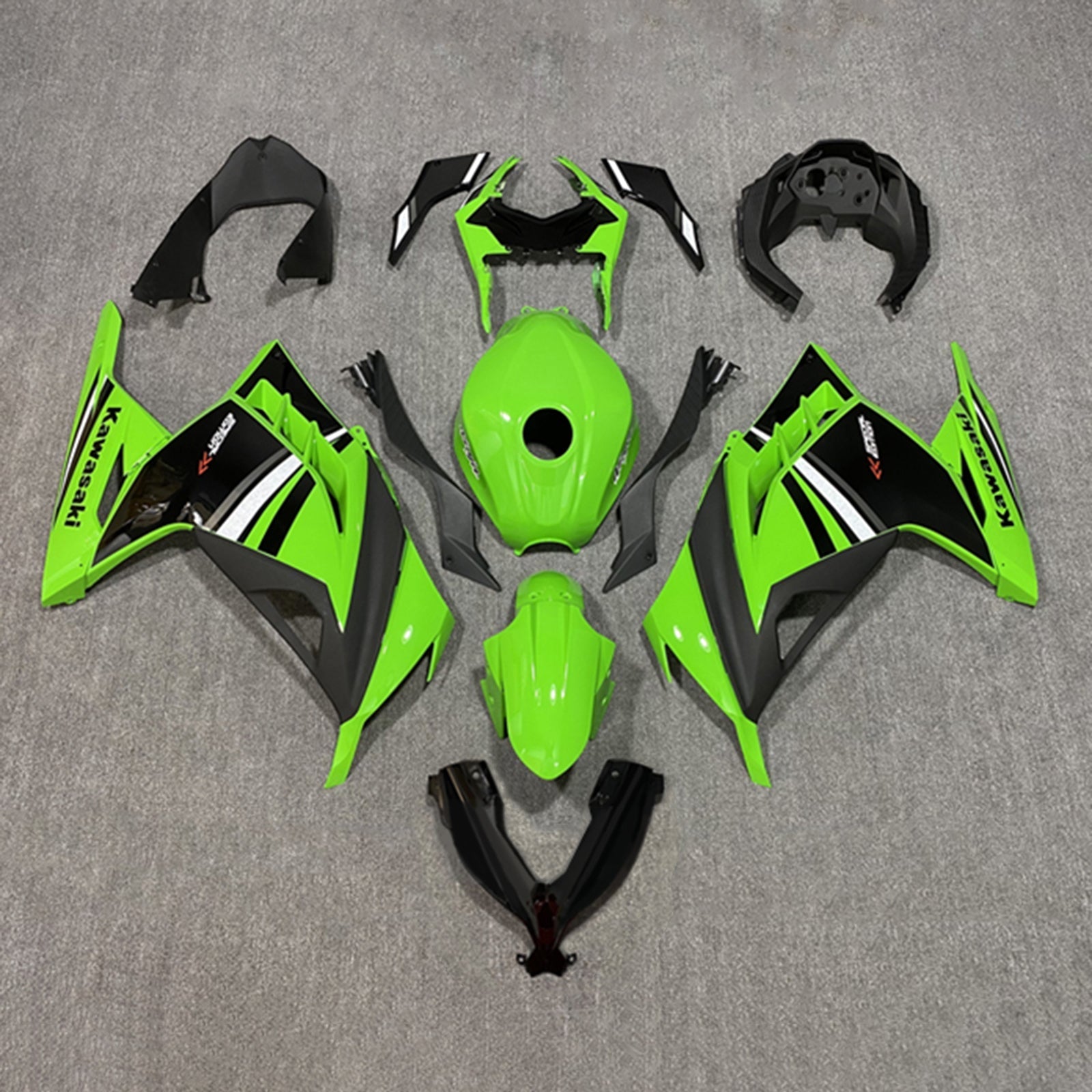 2013-2024 Kawasaki Ex 300/Ninja 300 Kit de carénage injection Bodywork Abs en plastique