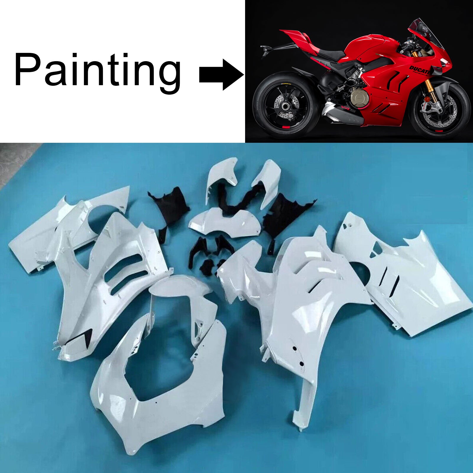 Kit de carénage d'injection Ducati Panigale V4/V4S 2022-2024 V4SP/V4R 2023-2024