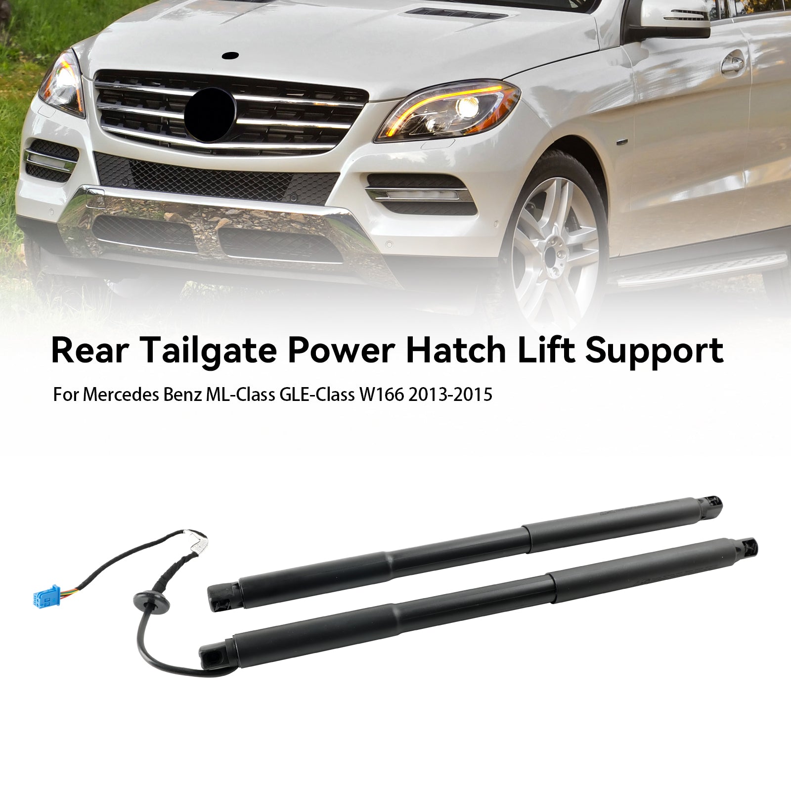 2013-2015 Mercedes Benz ML-Class GLE-Class W166 2PCS Rear Spindle Gas Strut Spring Auto Tailgate Boot 1668901130 1669802164