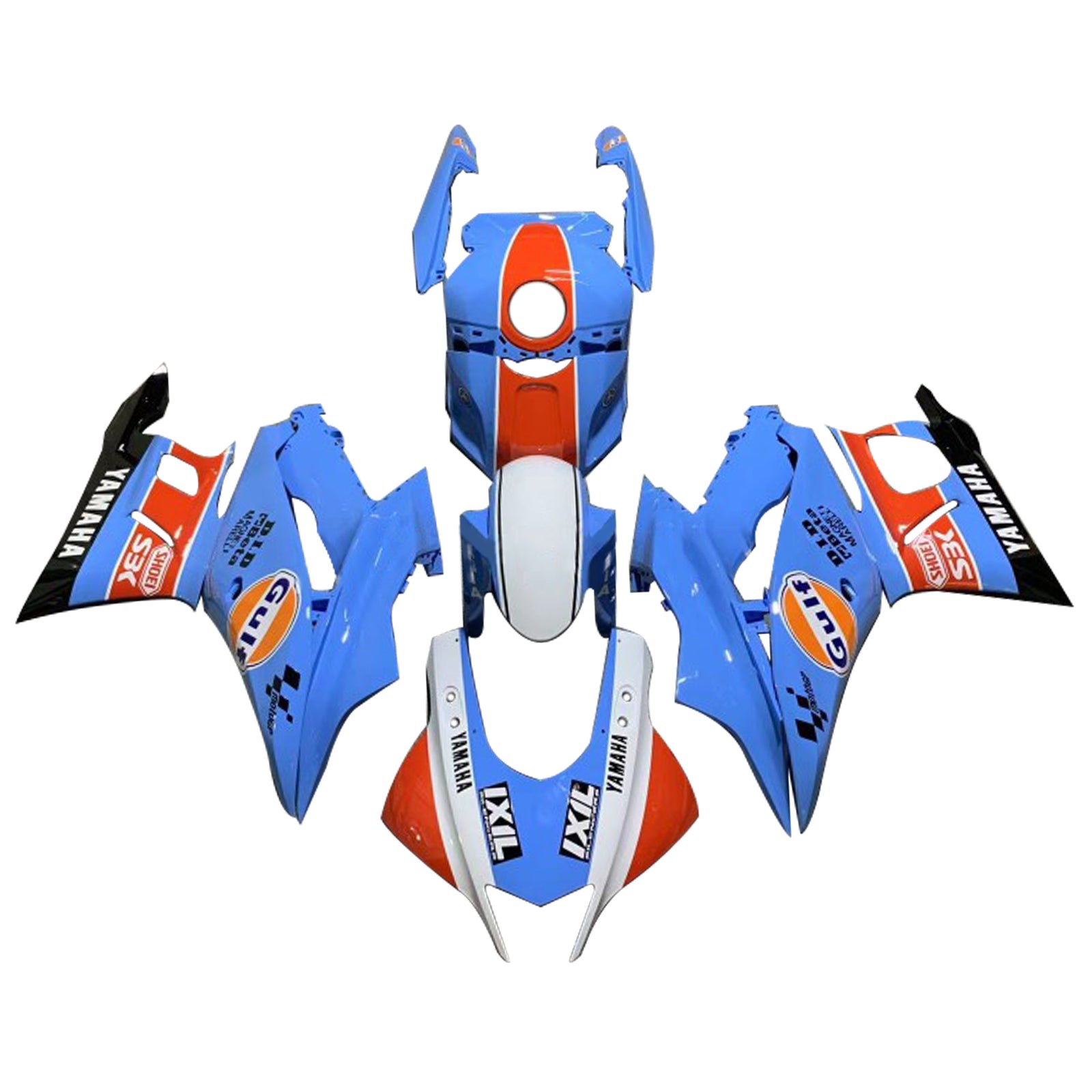 2022-2023 YAMAHA YZF-R3 R25 injektionsmässa kit Bodywork Plastic ABS