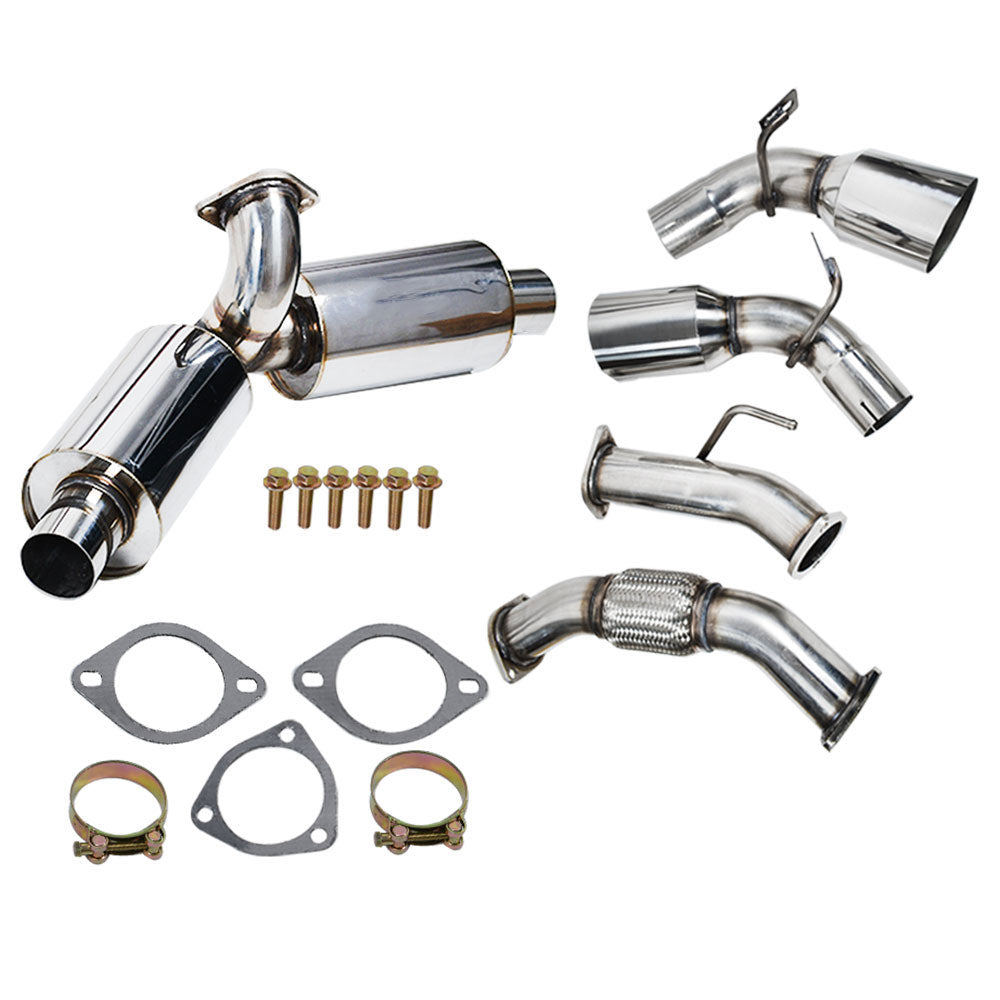 4.5" Sistema de escapamento Catback com silenciador de ponta dupla para Toyota MR2 Turbo 2.0L 1991-1995