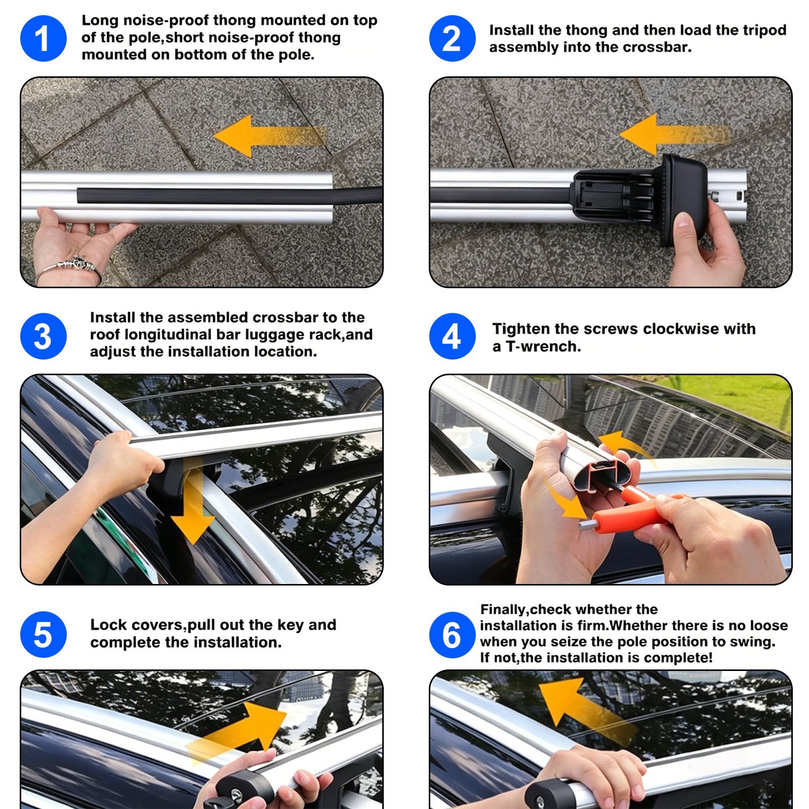 120CM Universal Aluminium Car Roof Rack Luggage Carrier Cross Bar Rail Lockable