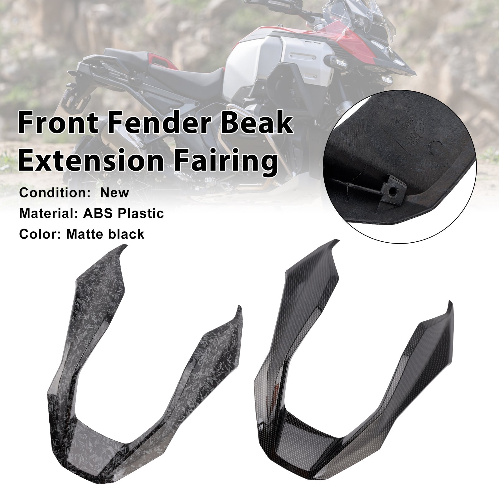 2024-2025 BMW R1300GS Carénage d'extension de bec de garde-boue avant