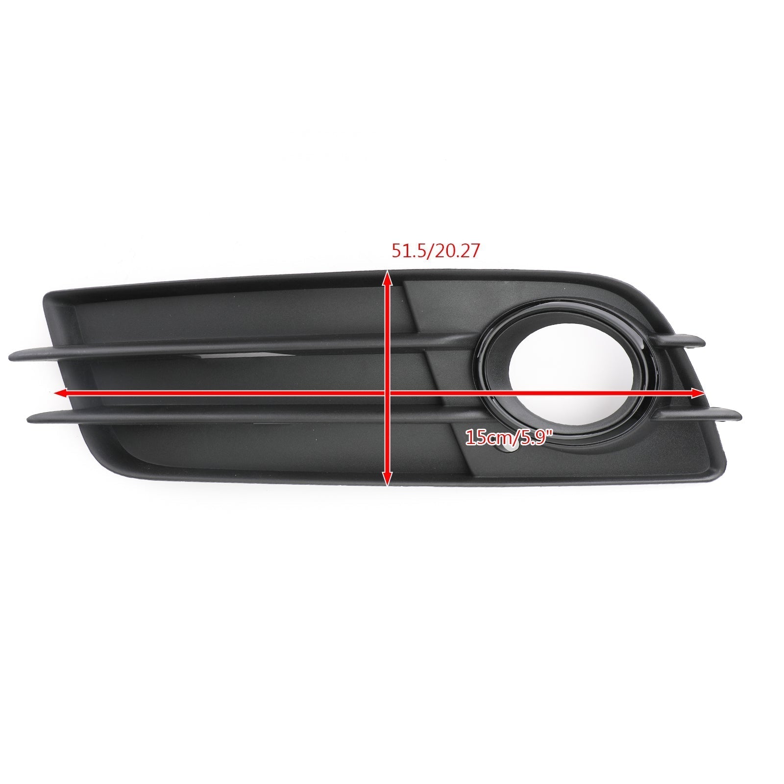 2008-2012 Audi S4 voorbumper zwarte mistlamproosterafdekking