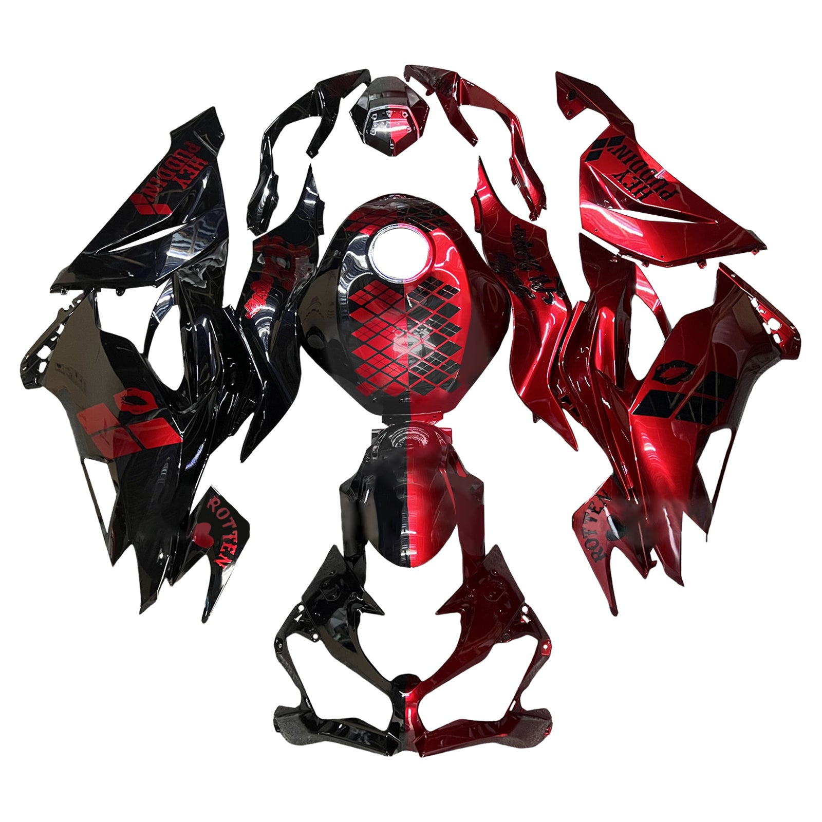 Injection Fairing Kit Bodywork Plastic ABS fit For Kawasaki ZX6R 2019-2023