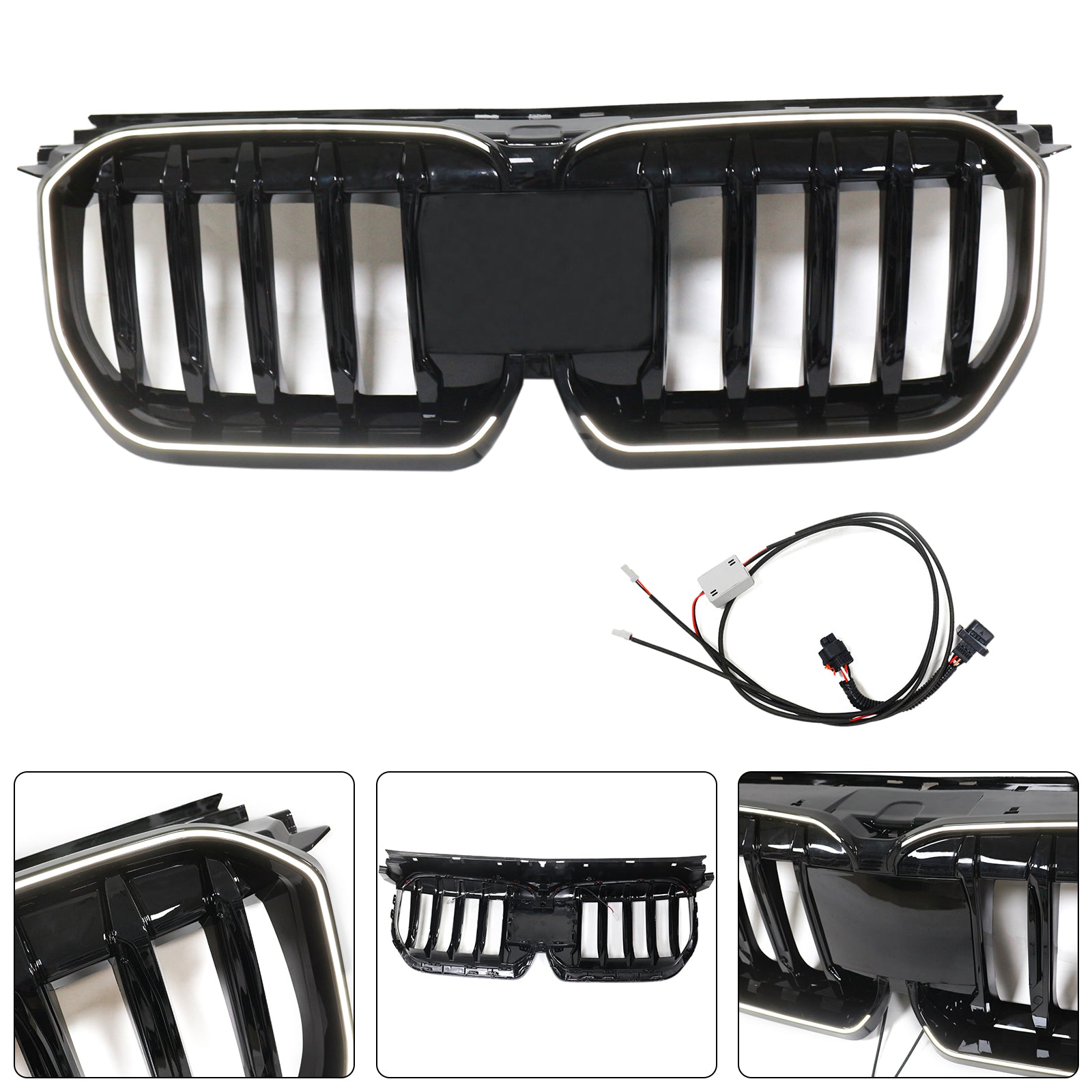 2023-2024 BMW X1 U11 U12 Glans Black Front Bumper Kidney Grill Grill