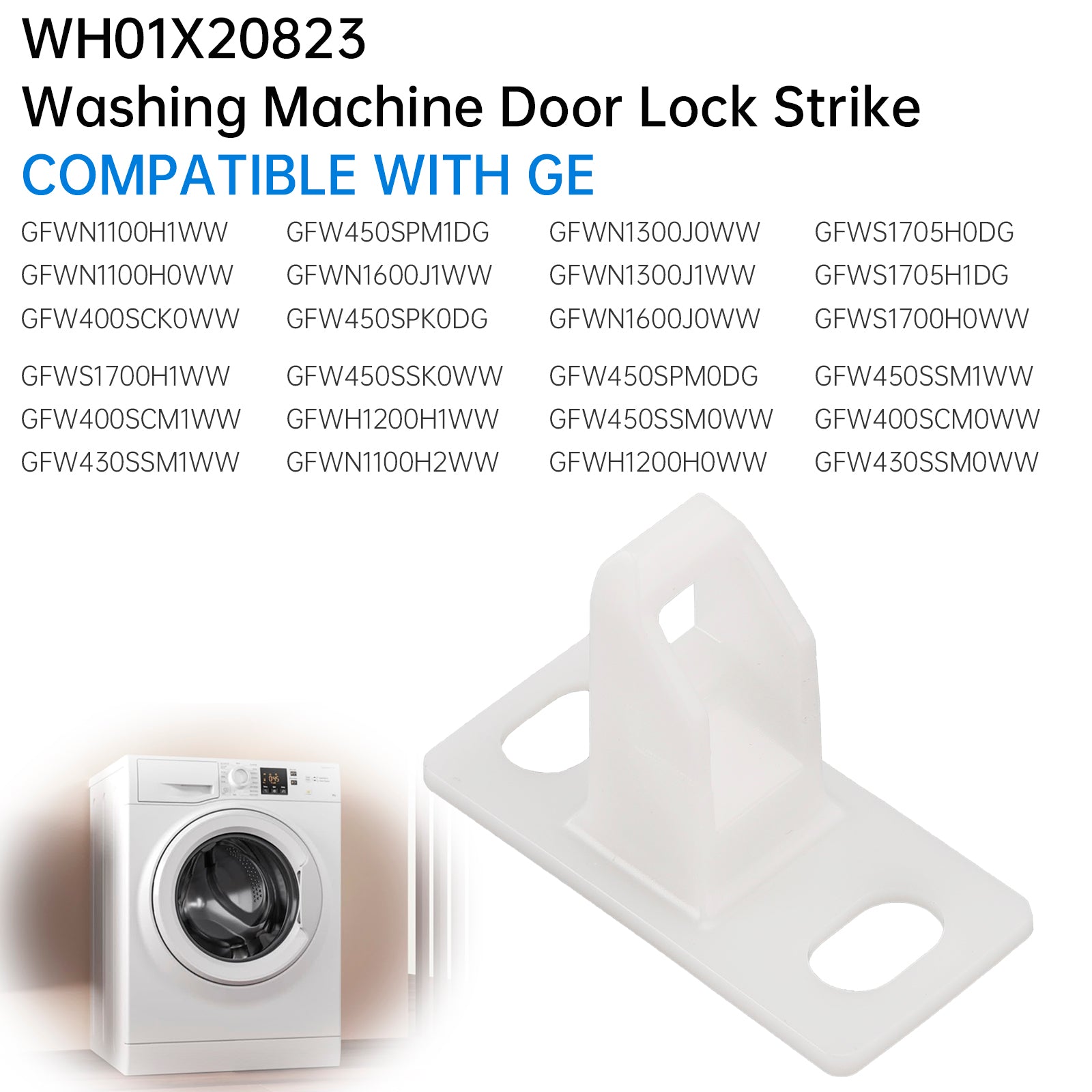 Washer Door Lock Strike WH01X20823 for GE Hotpoint erstatter AP6004903 PS11736830