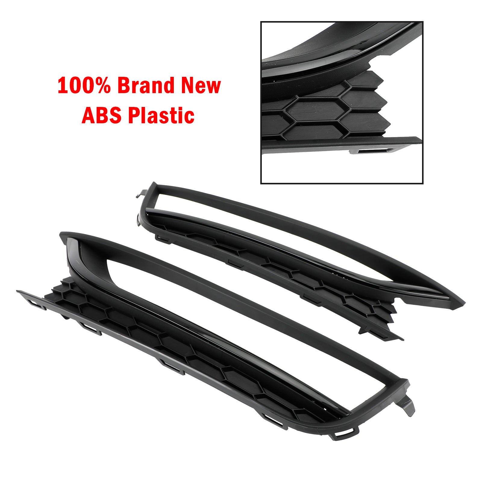 2012-2015 VW Passat 2 STUKS Honingraat Rijden Mistlamp Cover Zwart