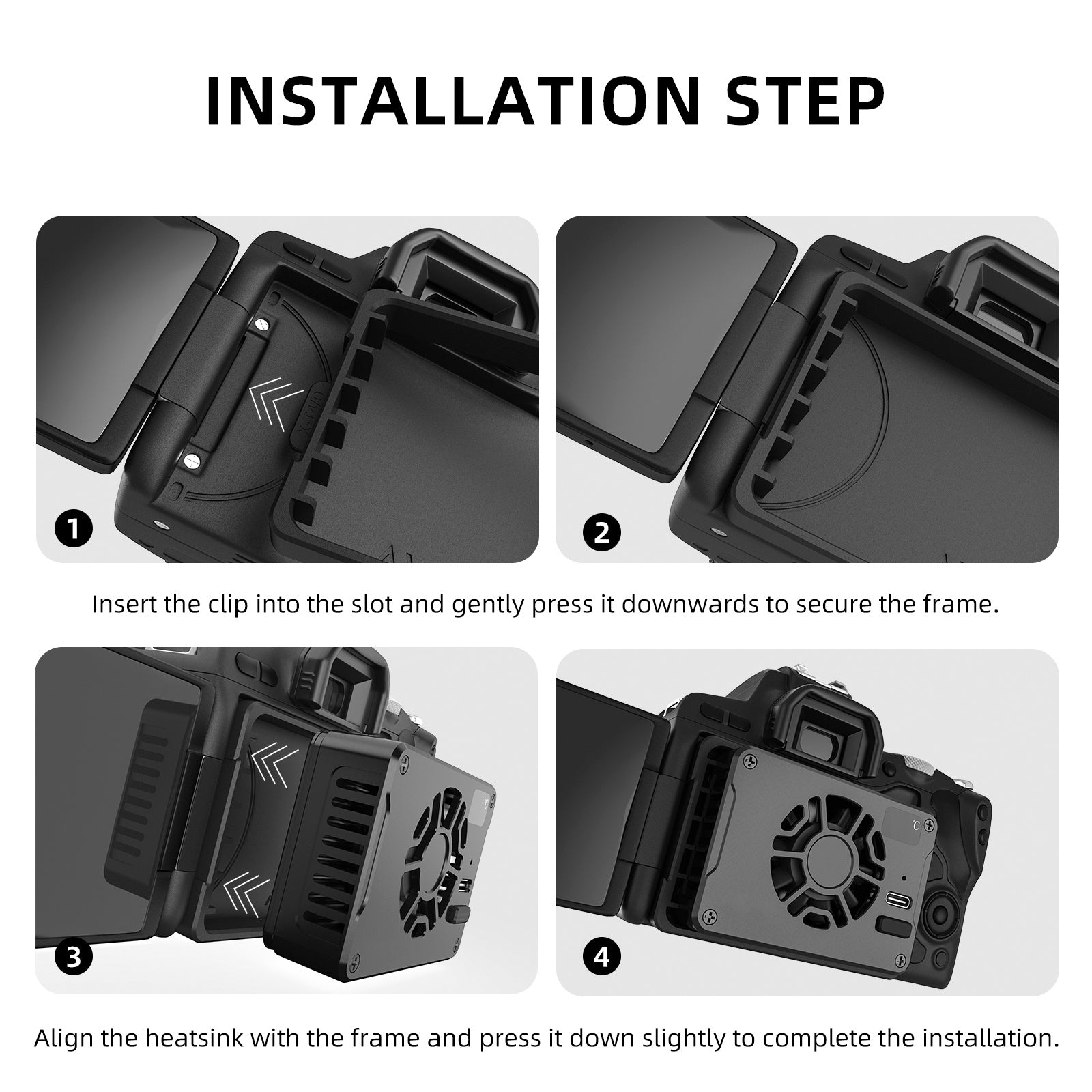 Halfgeleider Camera Radiator Slr Koeler Fan Voor Sony Canon R5/R6/R7/Fuji Xt4