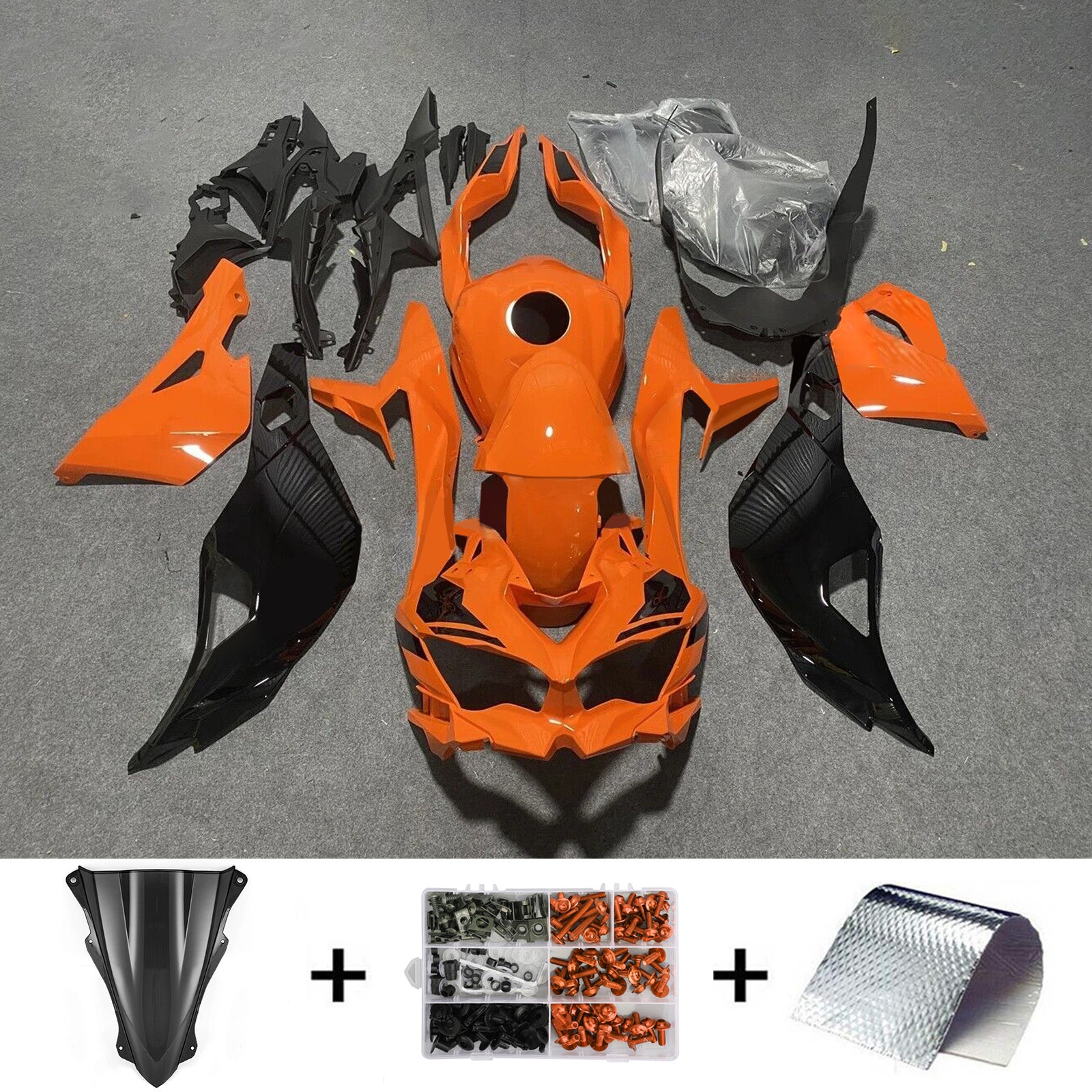 2019-2025 Kawasaki Ninja ZX-25R Amotopart Injection Fairing Kit Bodywork ABS #104