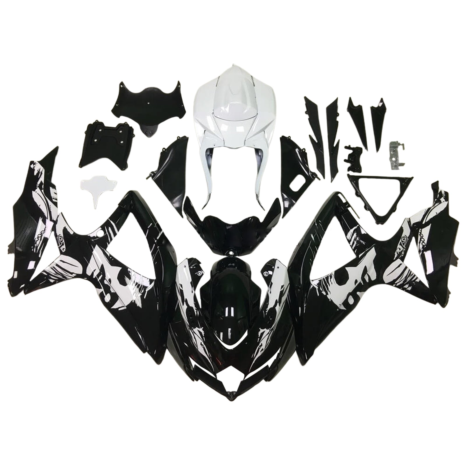 2008-2010 Suzuki GSXR 600/750 K8 Injeksjon Fairing Kit karosseri plast abs ABS
