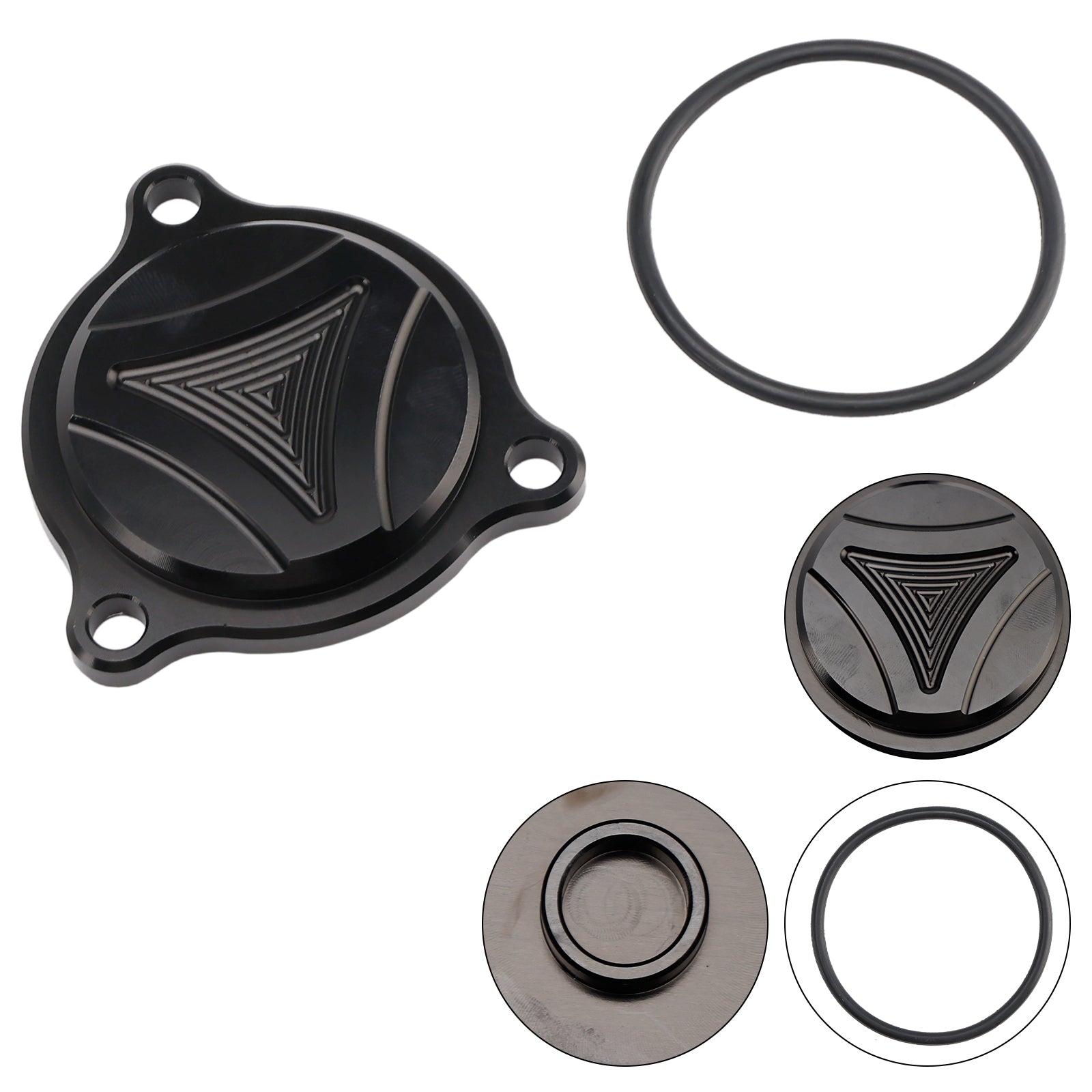 Motoroliefilterdeksel Zwart Voor Suzuki LTZ400 LTR450 DRZ400/400E/400S/400SM