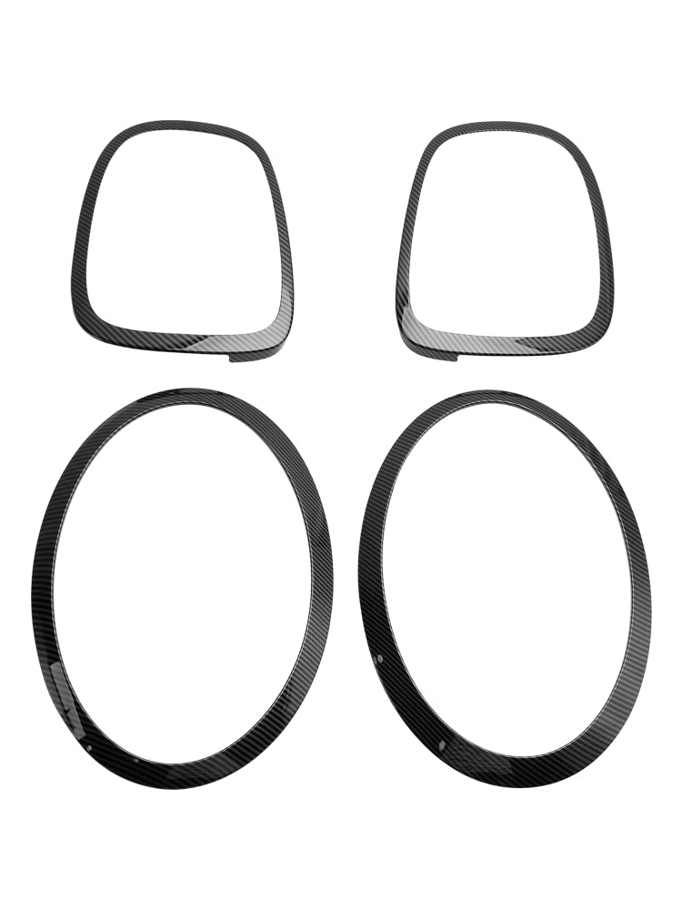 4 STKS Koplamp Achterlicht Trim Surround Bezel Ring Set Voor MINI F55 F56 F57