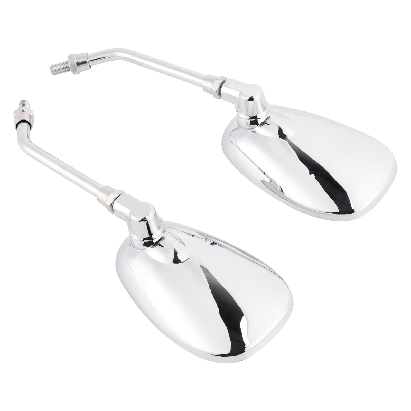 Pair Black M10 Rearview Mirrors For Yamaha V-Star XVS650 1998-2004 XVS1100 00-09