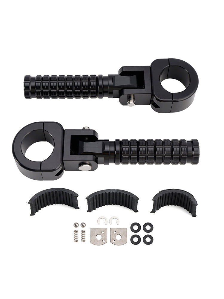 Apoios para os pés dianteiros universais adequados para motocicletas com 1.25" barras