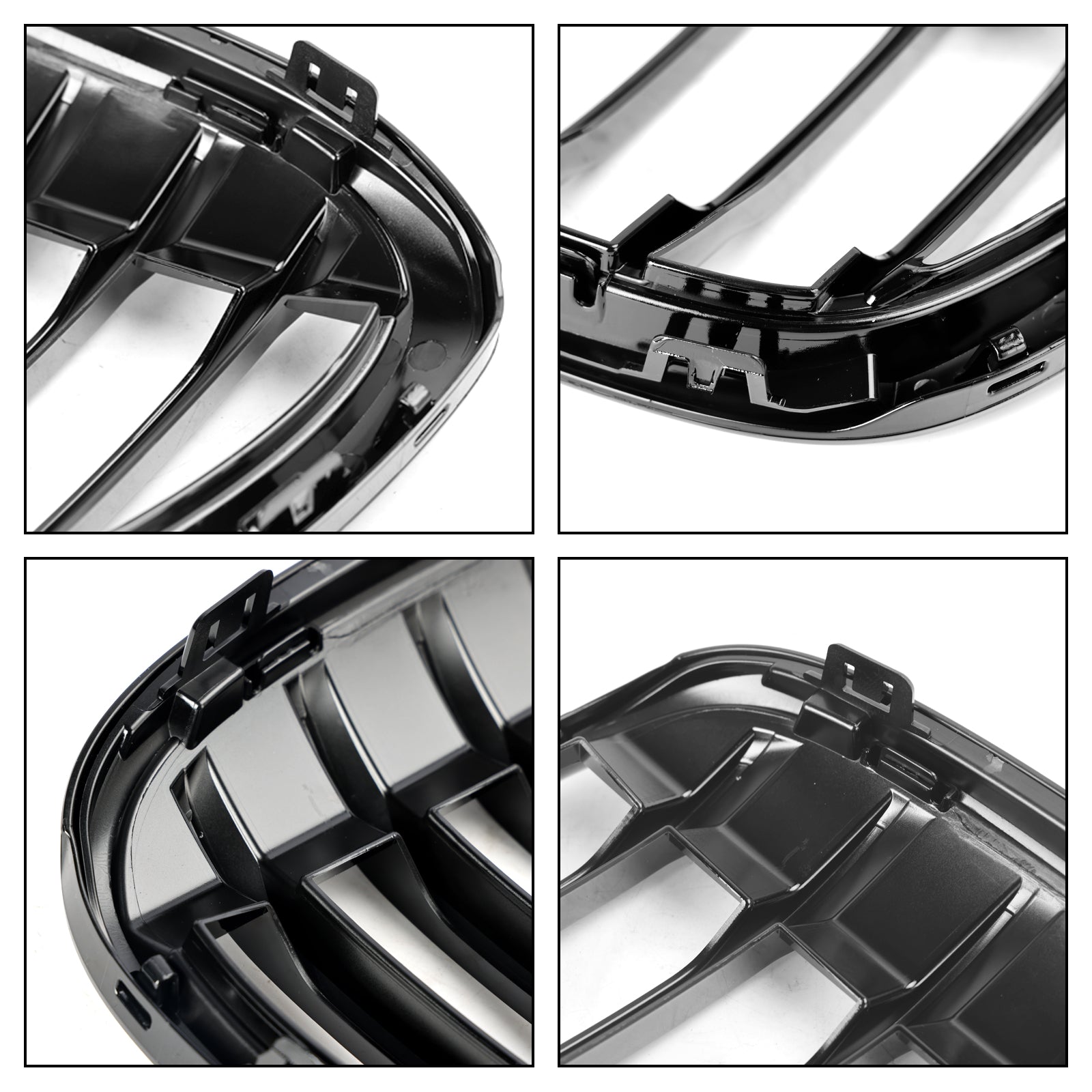 2016-2018 BMW X1 F48 F49 Glanzend Zwart Front Nieren Grill 2 STUKS