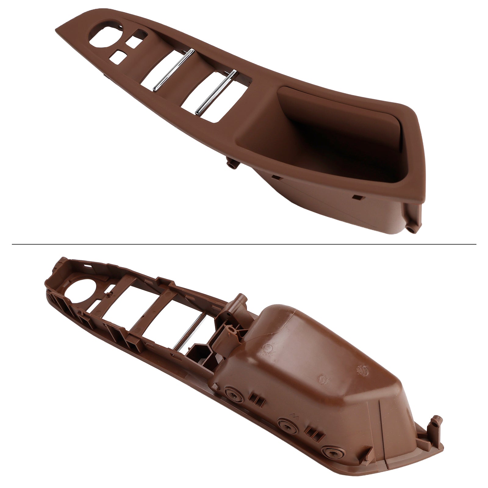 7x Rood Bruin Binnendeurpaneel Handvat Pull Trim Voor BMW 5 Serie F10 F11 10-16