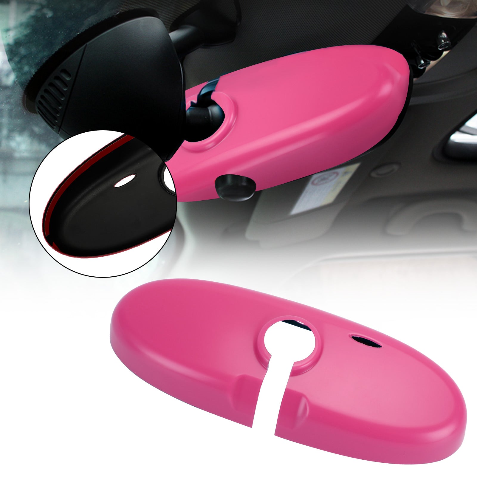 Kryt zrkadla zadného pohľadu pre BMW Mini Cooper R55 R56 R57 Pink