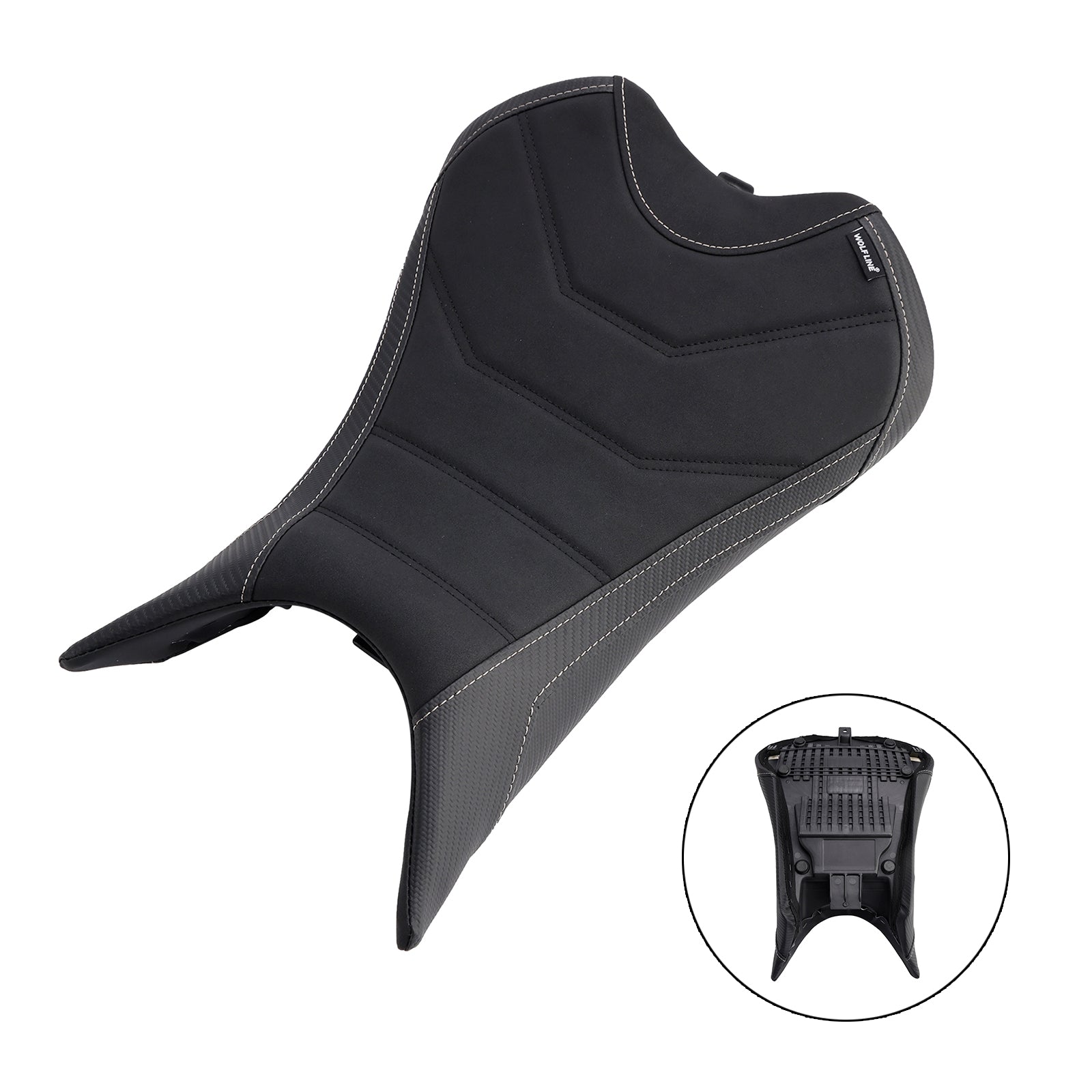 2023-2024 Street Triple 765/S/R Asiento delantero Raider Cojín del conductor Pu