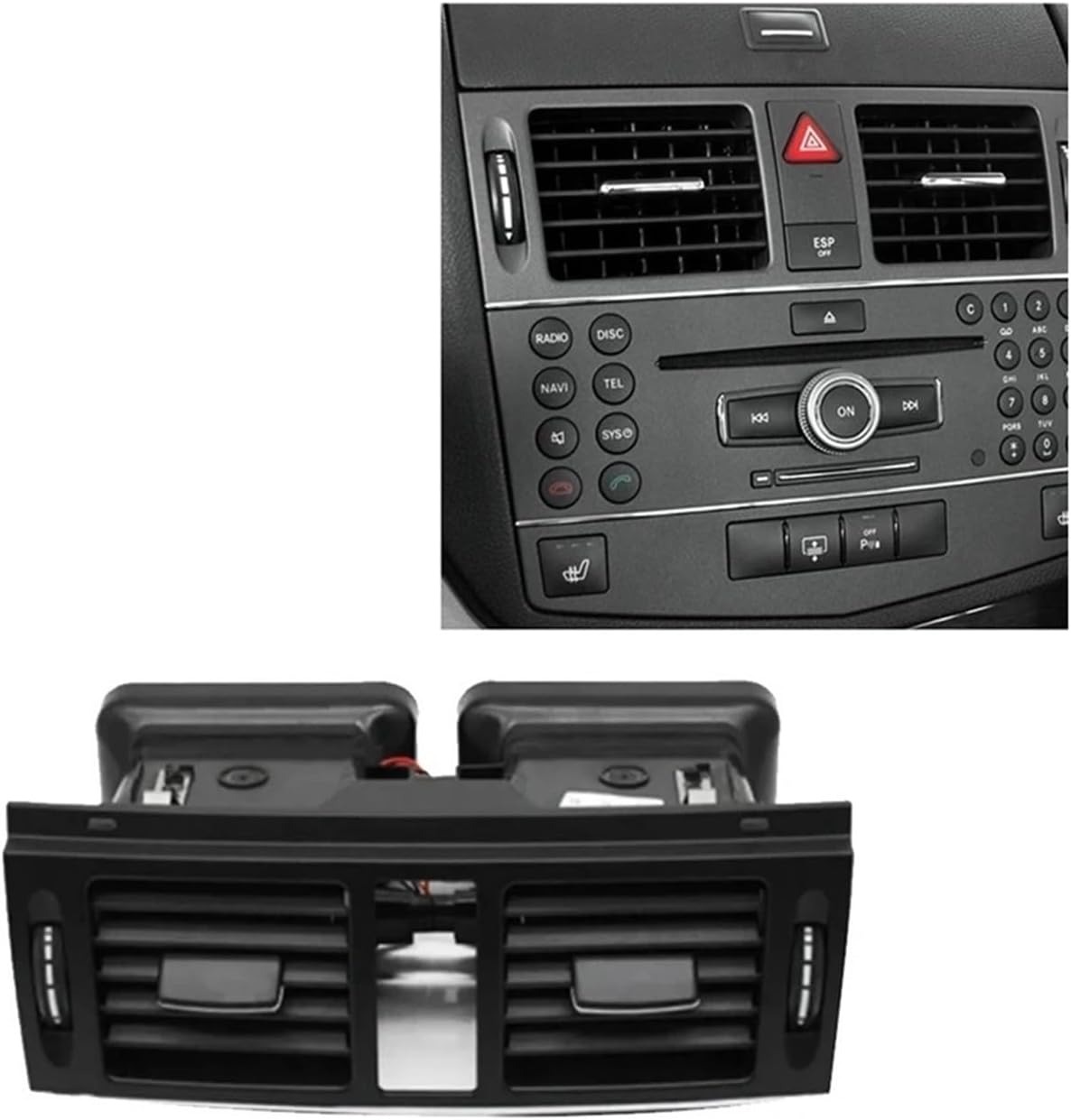 2007-2010 Mercedes Benz W204 Base Version Dashboard Air Vent Outlet Assembly 2048304054