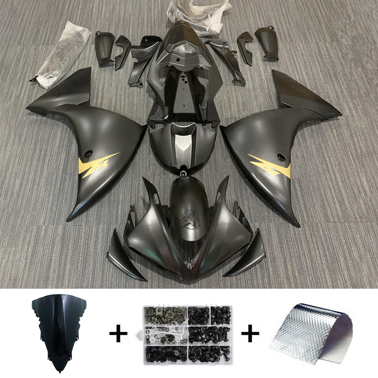 2012-2014 YAMAHA YZF-R1 injektionsmässa kit karosseriplast ABS