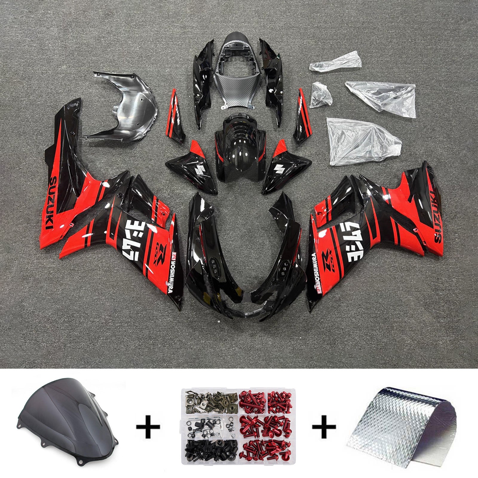 Injection Fairing Kit Bodywork Plastic ABS For Suzuki GSXR 600/750 2011-2026 K11