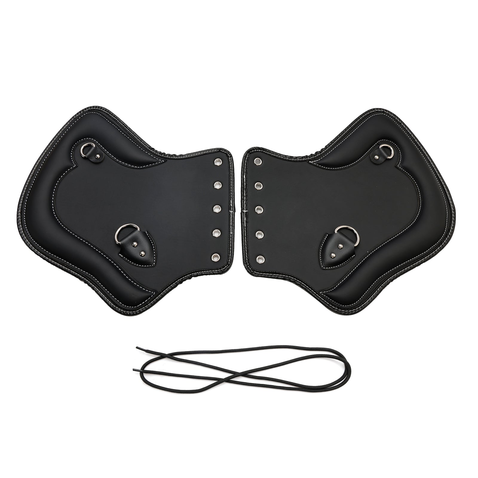 1985-2017 Touring-, Softail-, Dyna- of Sportster-fietsenpaar Cnc-hitteschildzadelbeschermer Zwartbruin