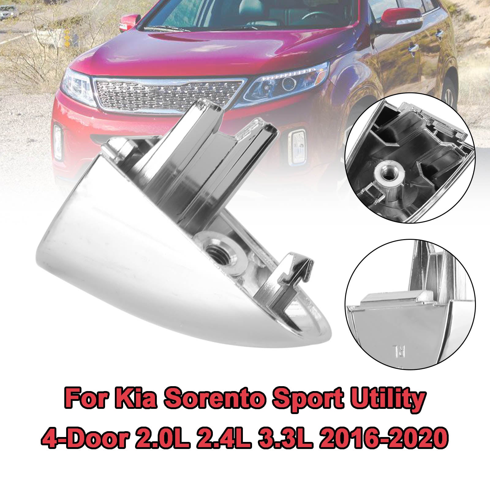 Achter Links Bestuurderszijde Handvat Cover 83652C5010 Voor Kia Sorento 2016-2020