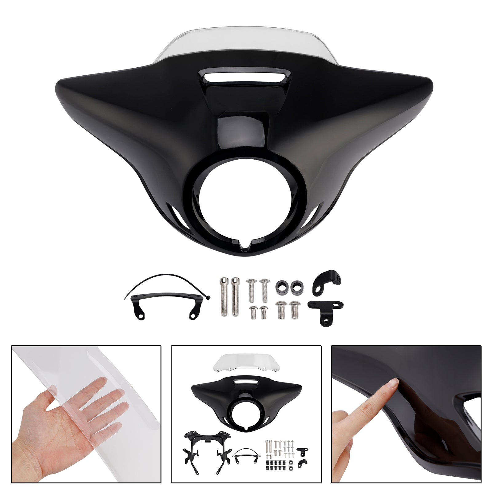 Windshield WindScreen Headlight Fairing fit for HONDA CM300 CM500 2021-2024