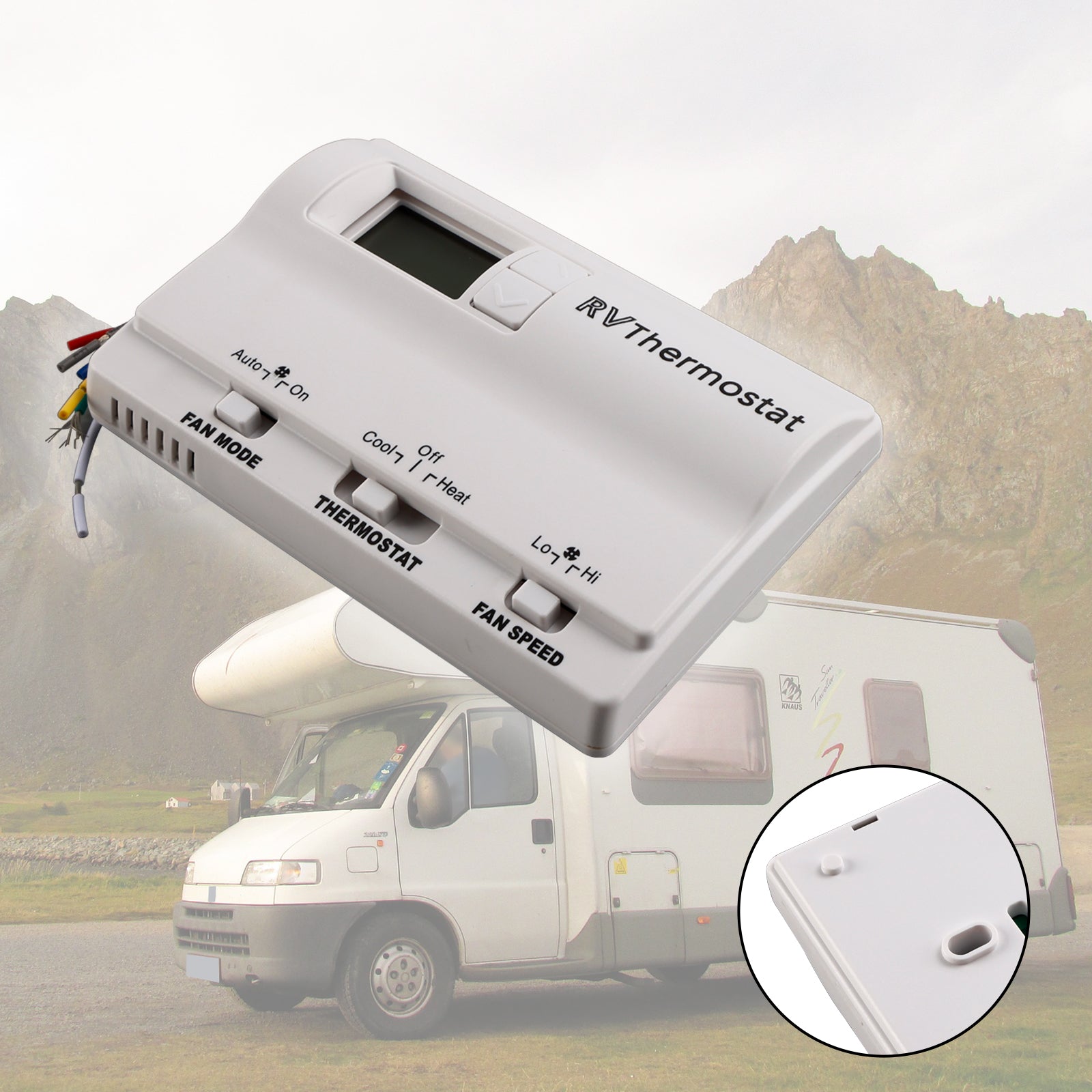 Remplacement du thermostat numérique chauffant/cool compatible avec Coleman 83303362 blanc