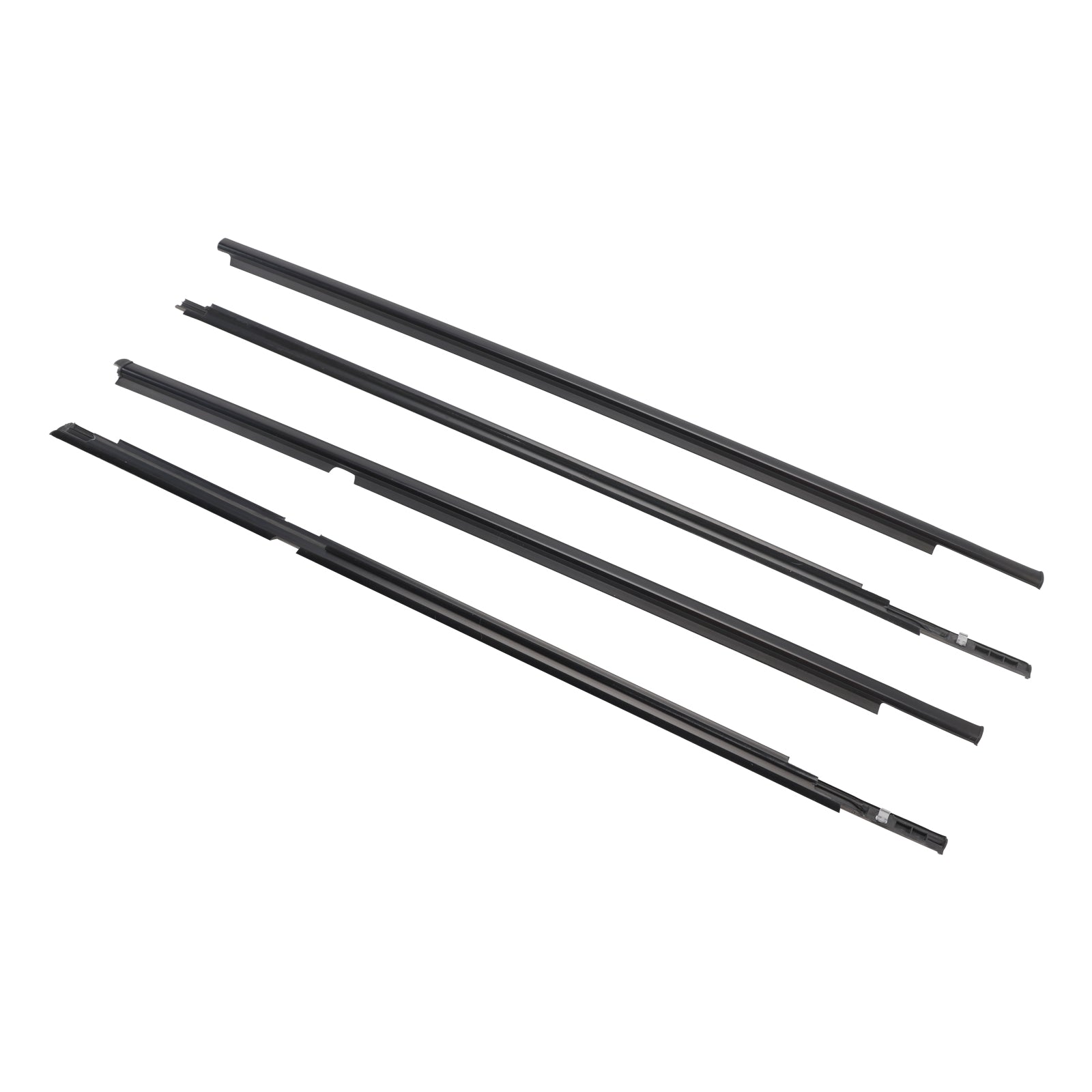 2006-2013 Toyota Yaris Hatchback 4pcs Porta Correia de vidro Moldagem externa Weatherstrip