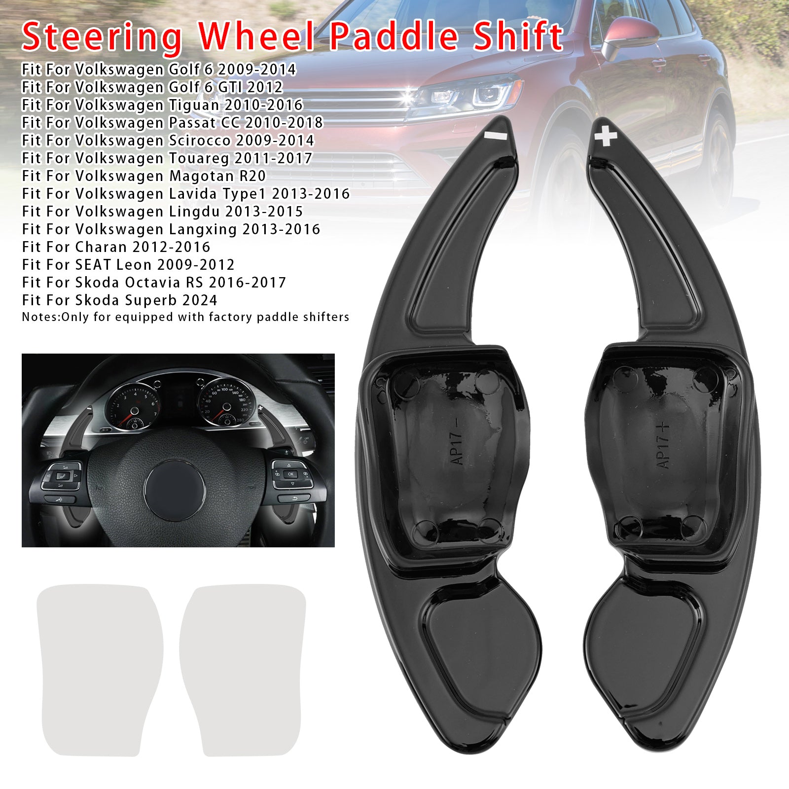 Ratthjulets skifterforlengelse for Seat VW Scirocco