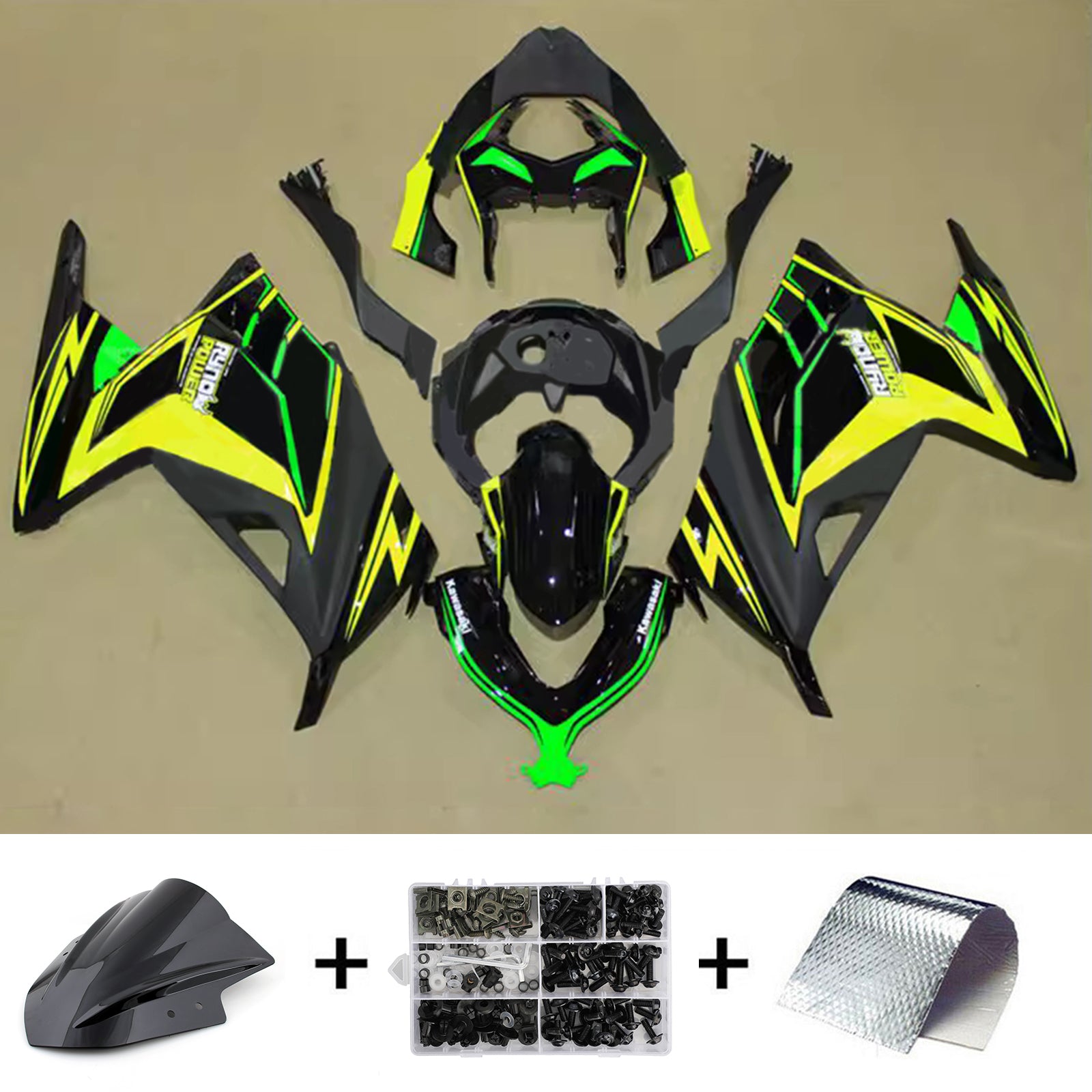 Kit carena iniezione carrozzeria in plastica ABS adatta per Kawasaki EX300 Ninja 300 2013-2024